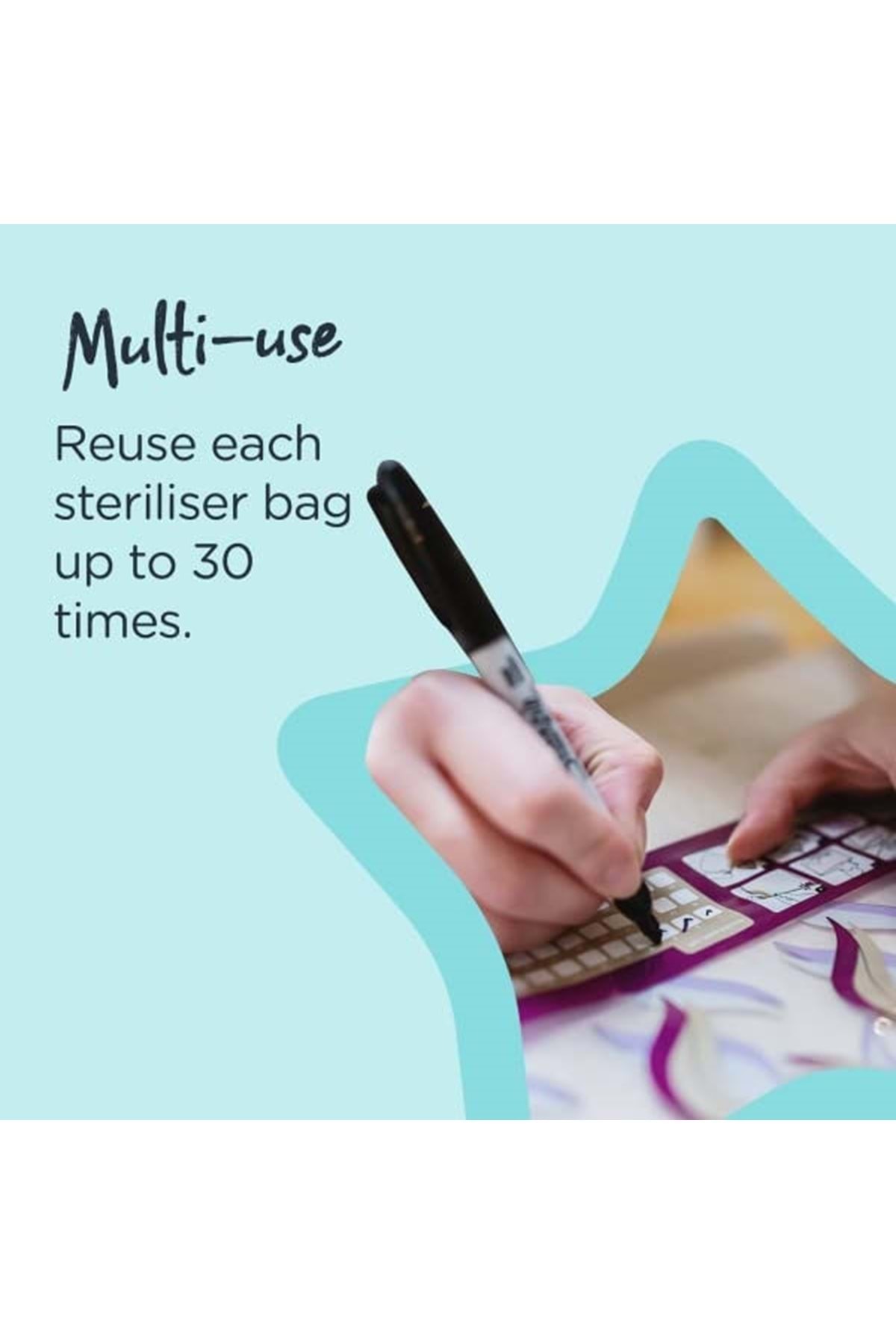 Tommee Tippee Seyahat ve Mikrodalga Sterilizatör Torbası (4 Lü Set) fotoğrafı 5 (önizleme)