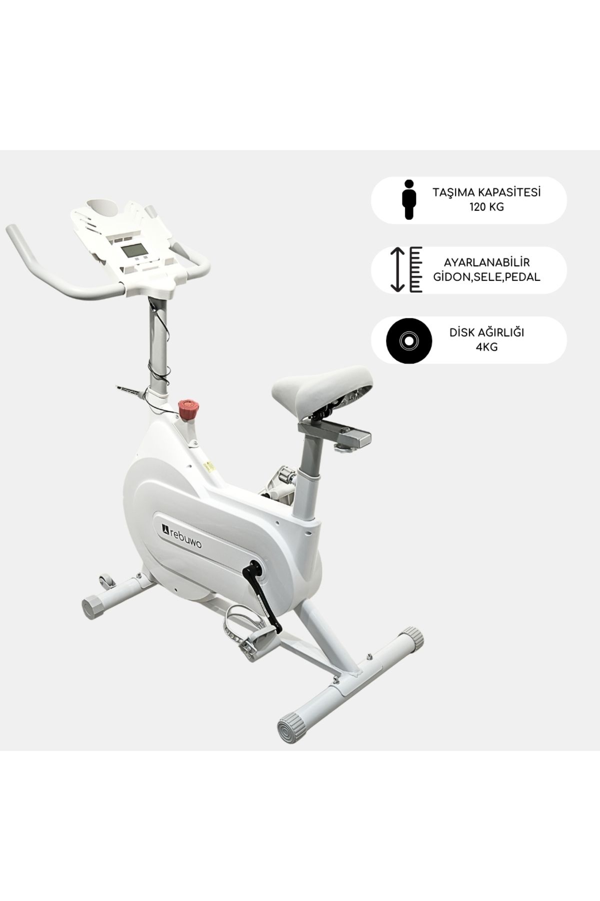 Rebuwo RZ 300 Spin Bike Direnci Ayarlanabilir Kondisyon Bisikleti Ev Tipi Egzersiz Bisikleti