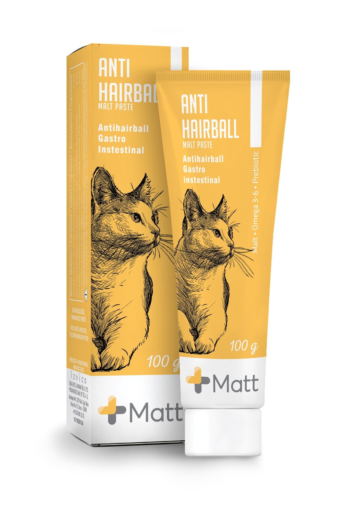 MATT BARF Matt Malt Antihairball Cat Paste