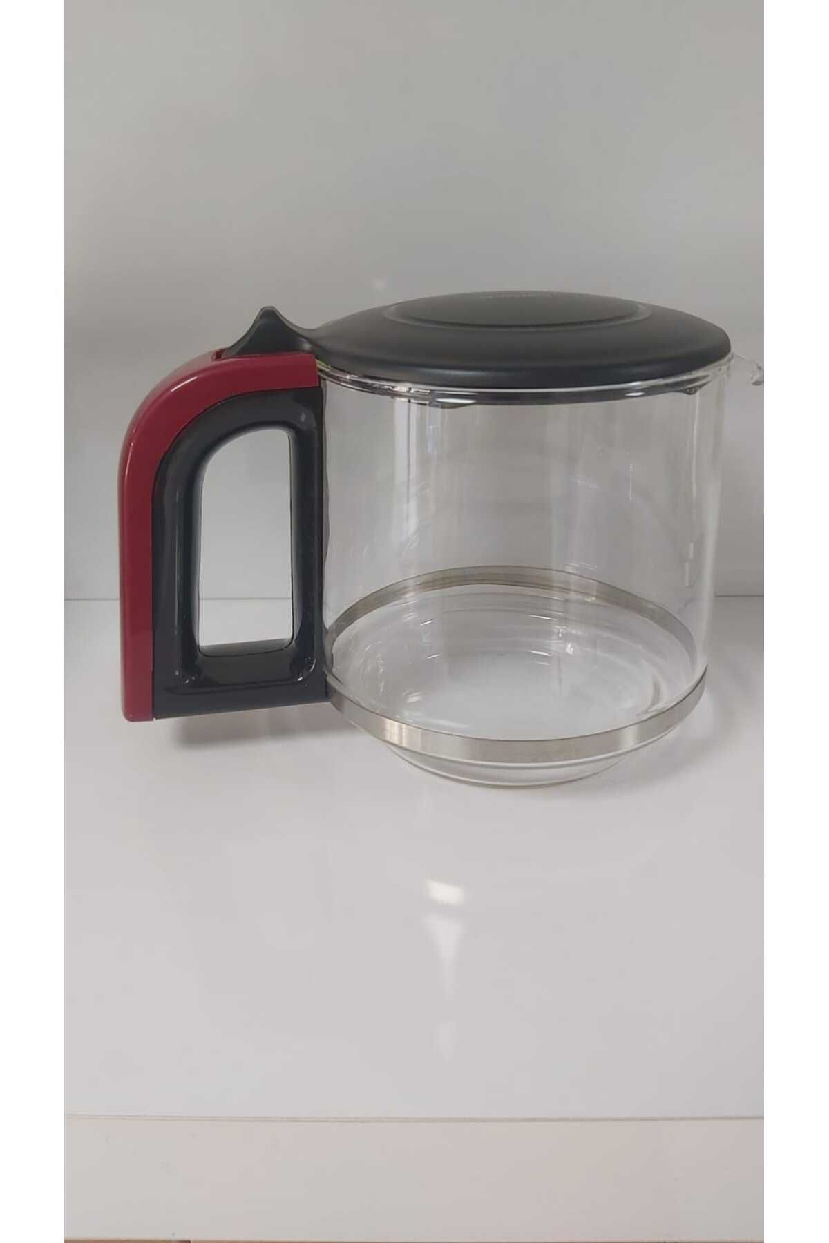 Karaca GLASS TEA XL 2 in 1 CAM ÇAY MAKİNESİ -MAT KIRMIZI SAPLI CAM DEMLİK-ORJİNAL-EV ALETLERİ DOSTU