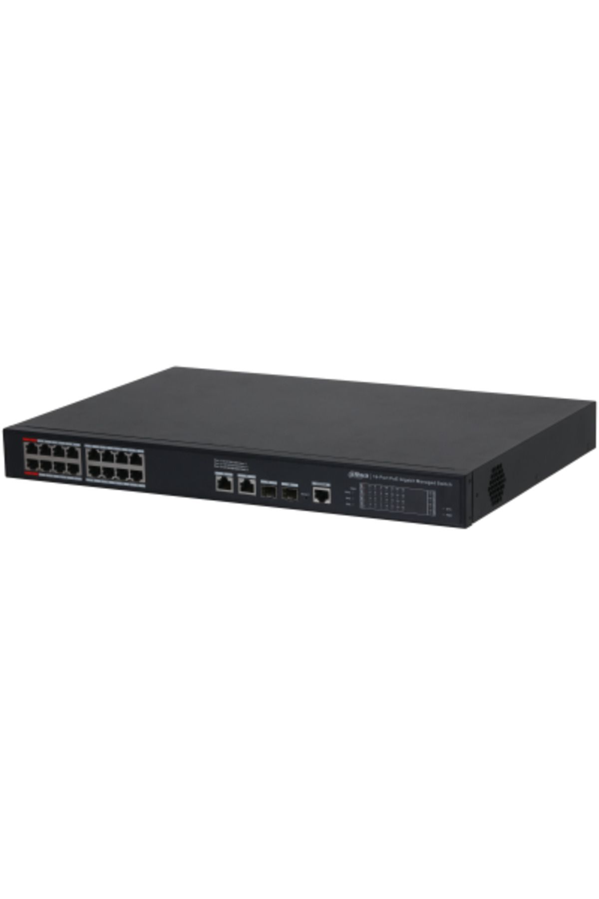 DAHUA S4220-16GT-240 16 PORT 16XGE-2XGE-2XGE/SFP YÖNETİLEBİLİR 240W POE SWİTCH