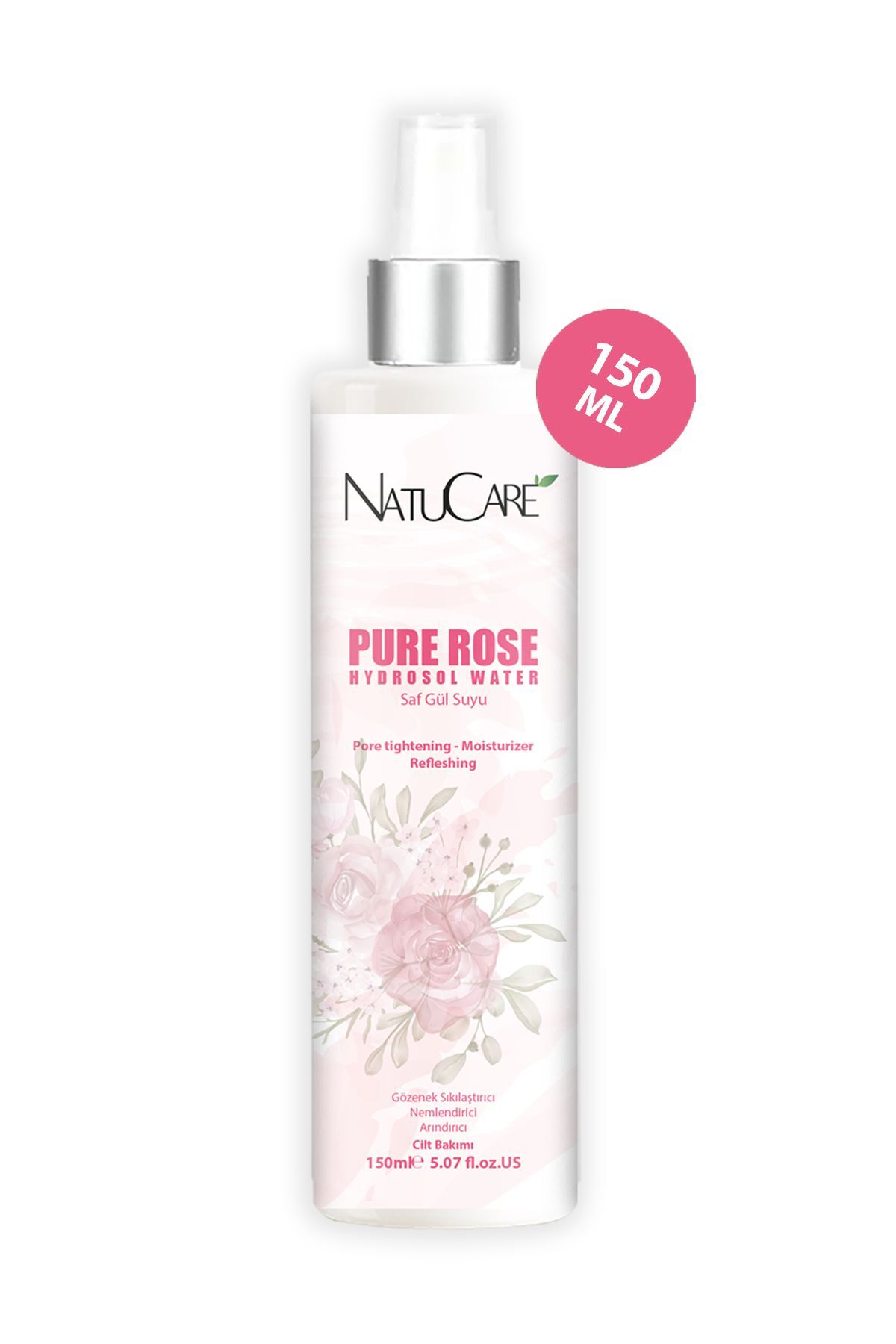 Gözenek Sıkılaştırıcı Ve Arındırıcı %100 Saf Ve Doğal Hidrosol Gül Suyu 150ml — NC-6208 — تصویر 7 از 7