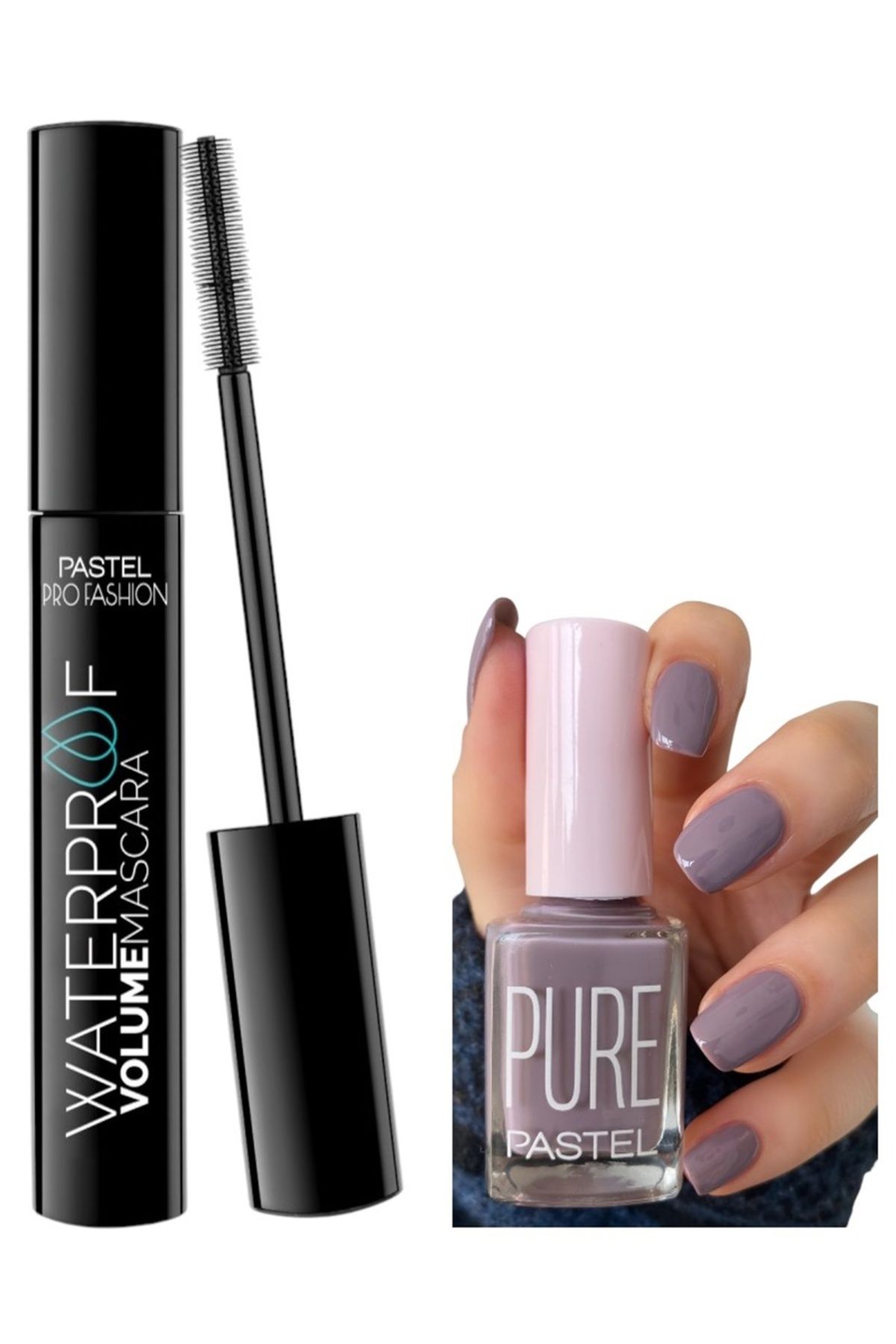 Pastel Waterproof Volume Mascara - Maskara + Oje 606