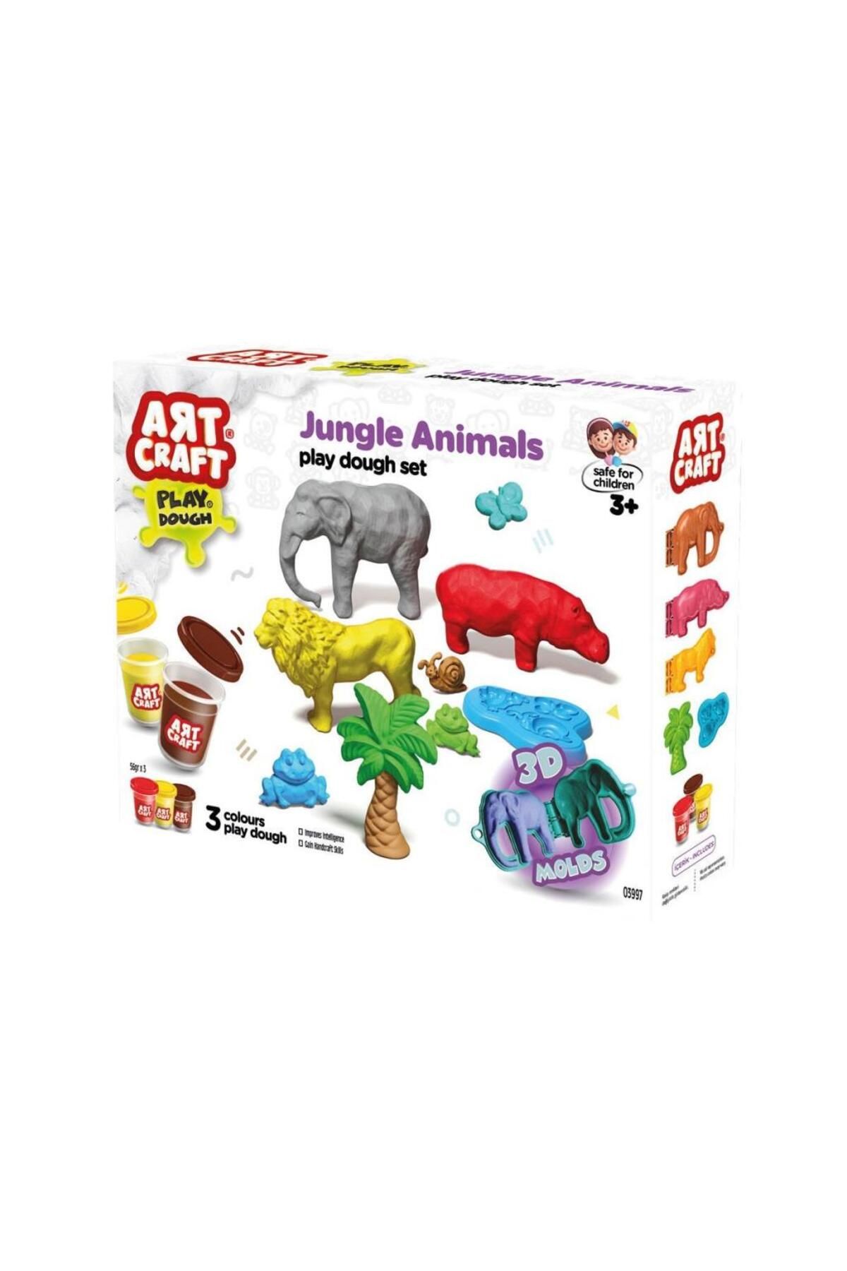 gcaksesuar Nessiworld 03997 Art Craft Orman Hayvanları Hamur Set 168 Gr -Fentoys