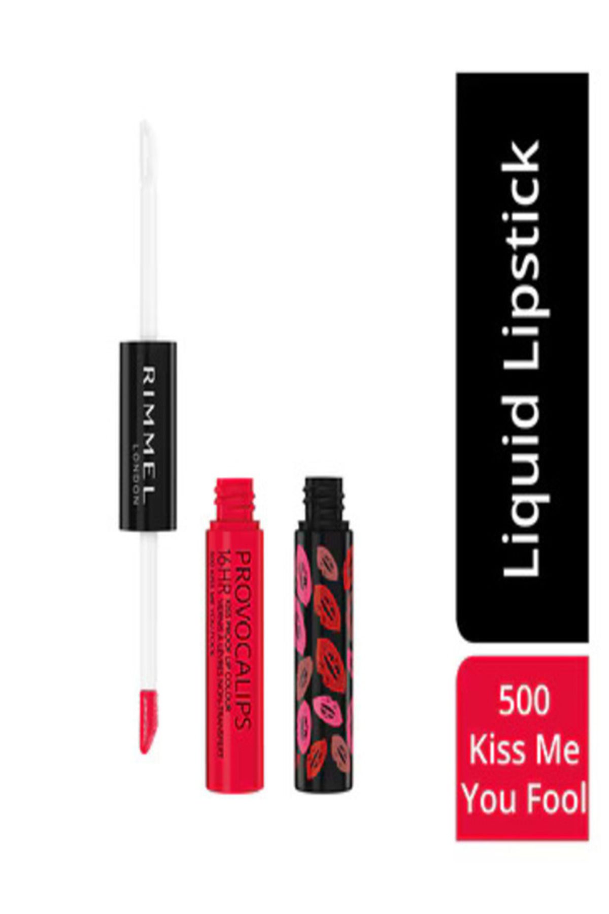 RIMMEL LONDON Provocalips Likit Ruj Kiss The Town Red 500