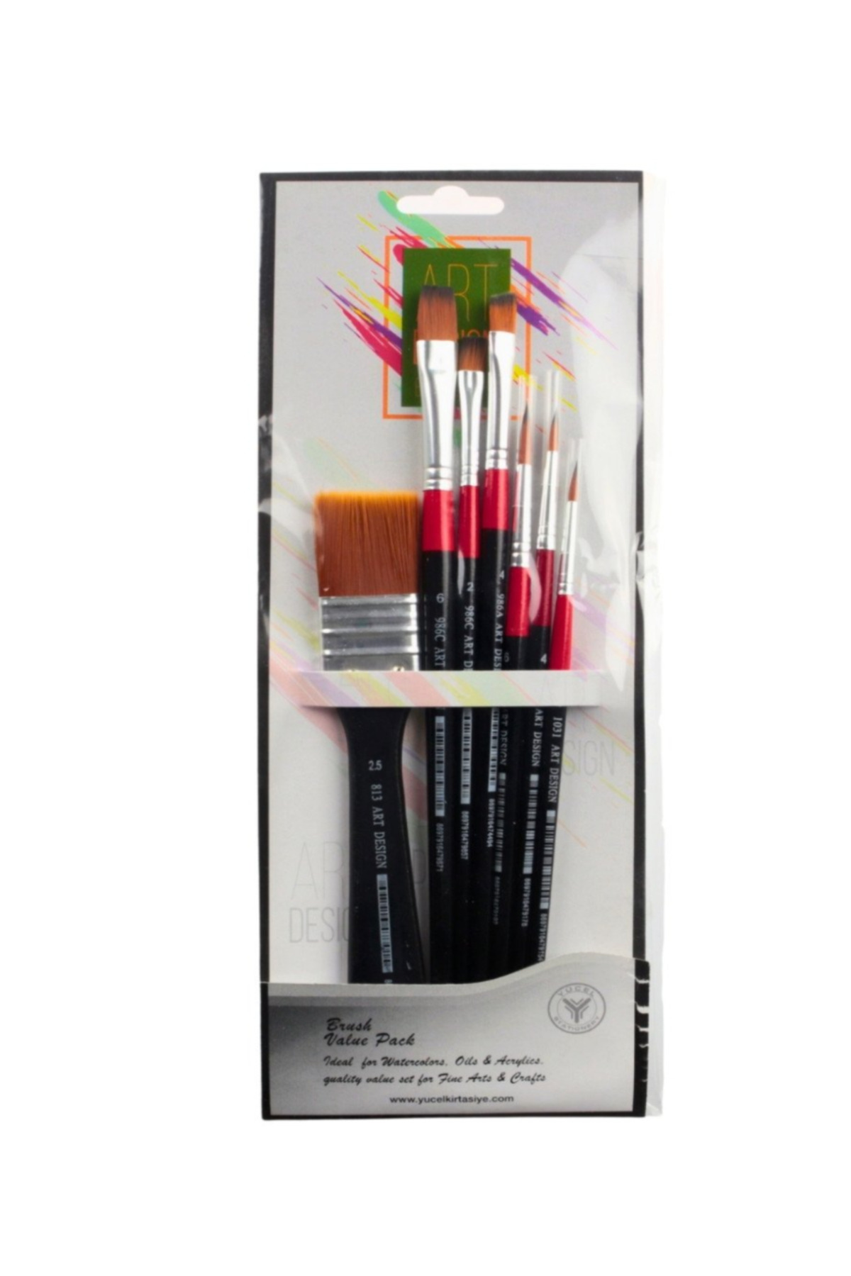 GLANCE Art Design Fırça Seti No: 1 7li