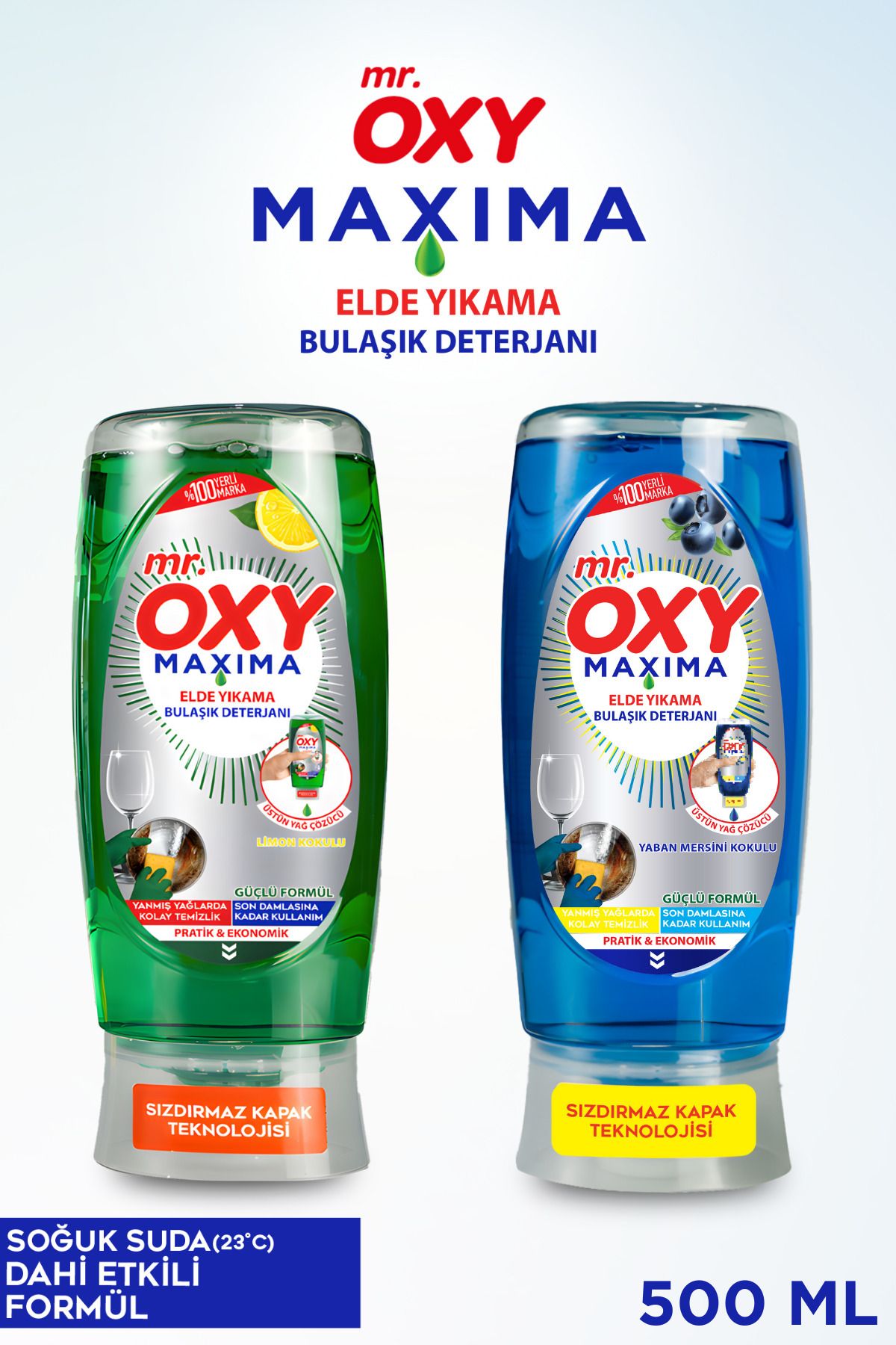 ROSSMANN Mr. Oxy Maxima Elde Bulaşık Deterjanı 2x500 ML