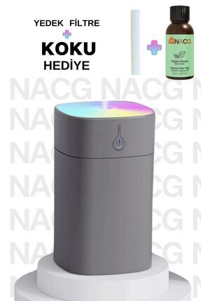 NACG H2o Humidifier 400 ml Ulrasonik Hava Nemlendirici Buhar Makinesi Ve Arom...