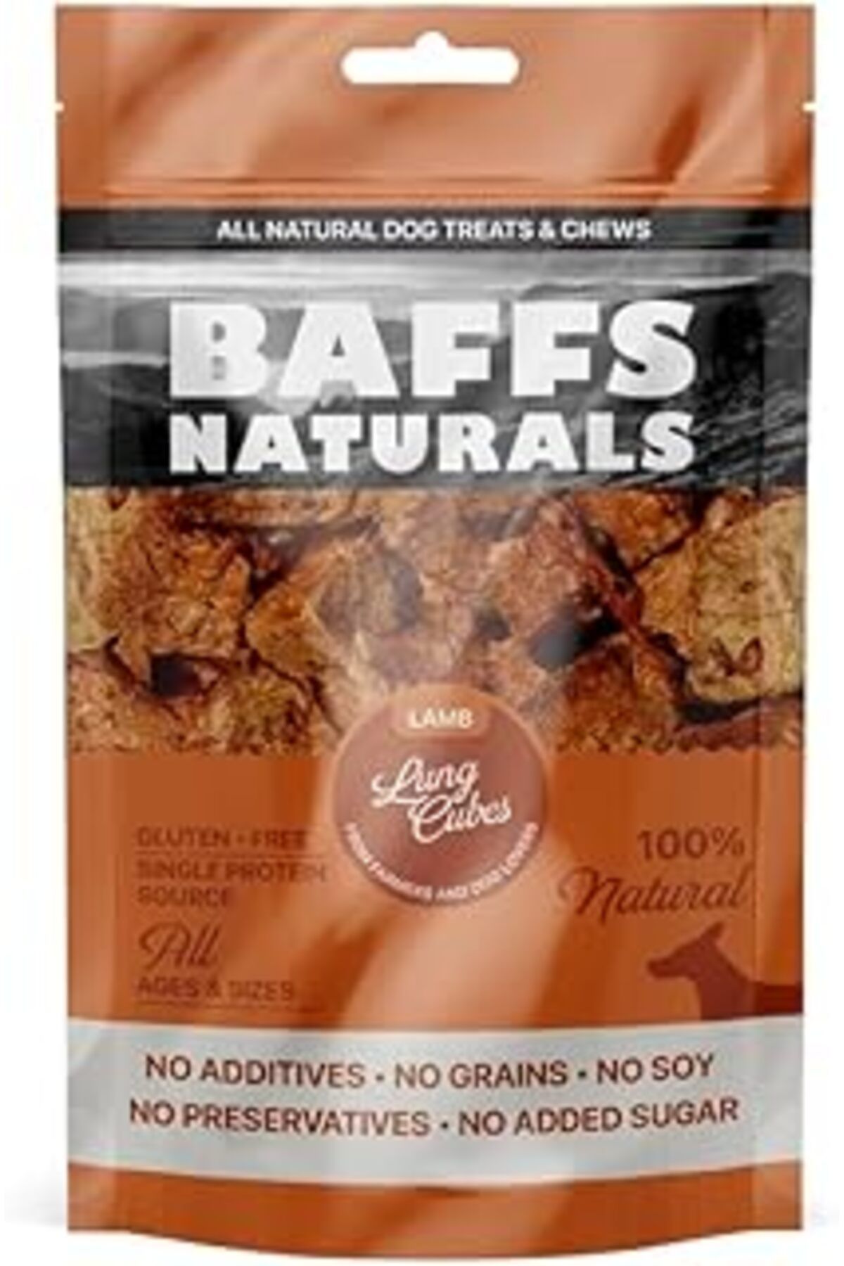 ZUHUDİ Baffs Naturals Kuzu Küp Ciğer%100 Doğal Köpek Ödül Sı 100 Gr