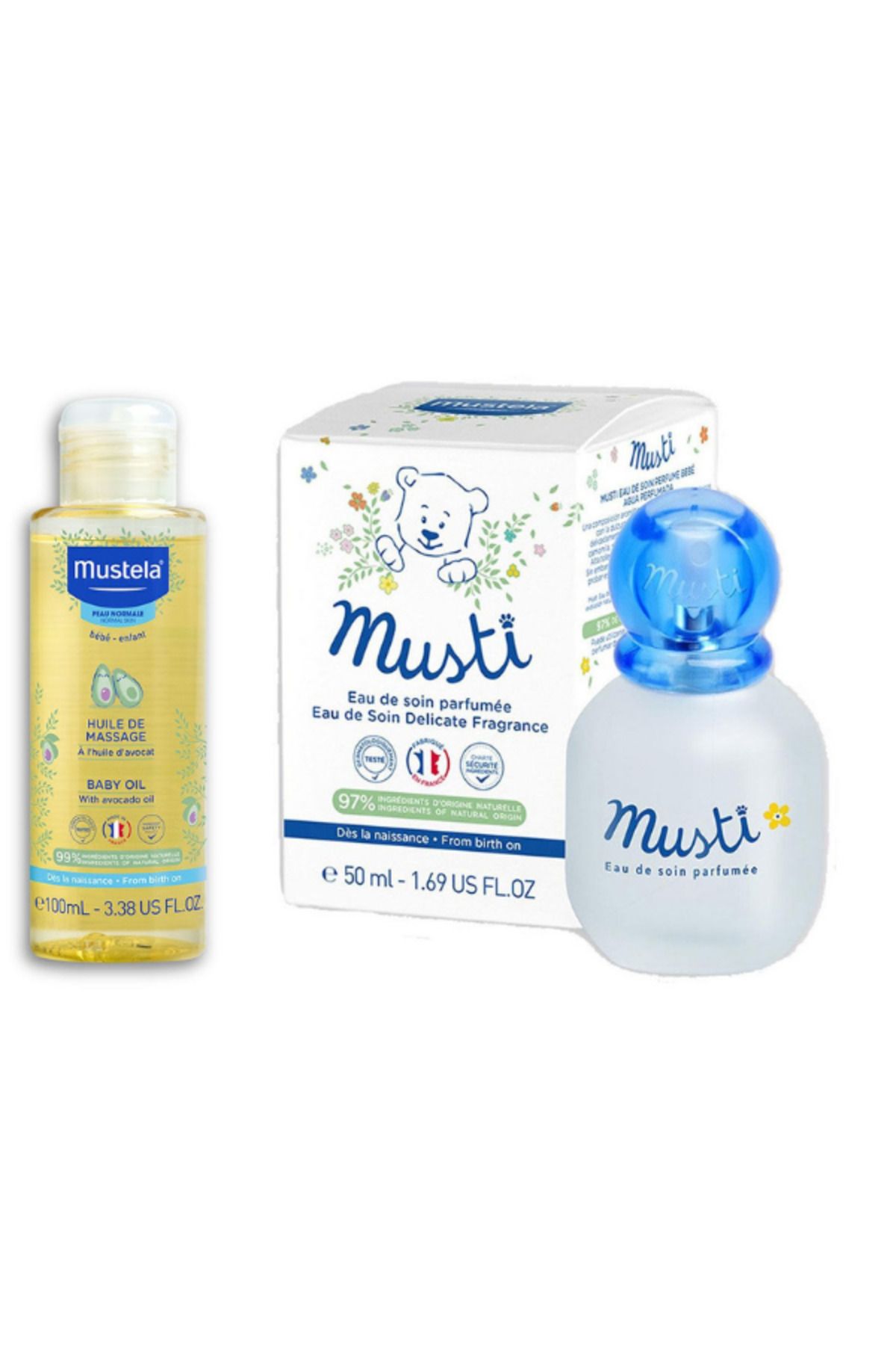 Mustela Bebek Bakım Masaj Yağı 100ml - Musti Bebek 50 ml