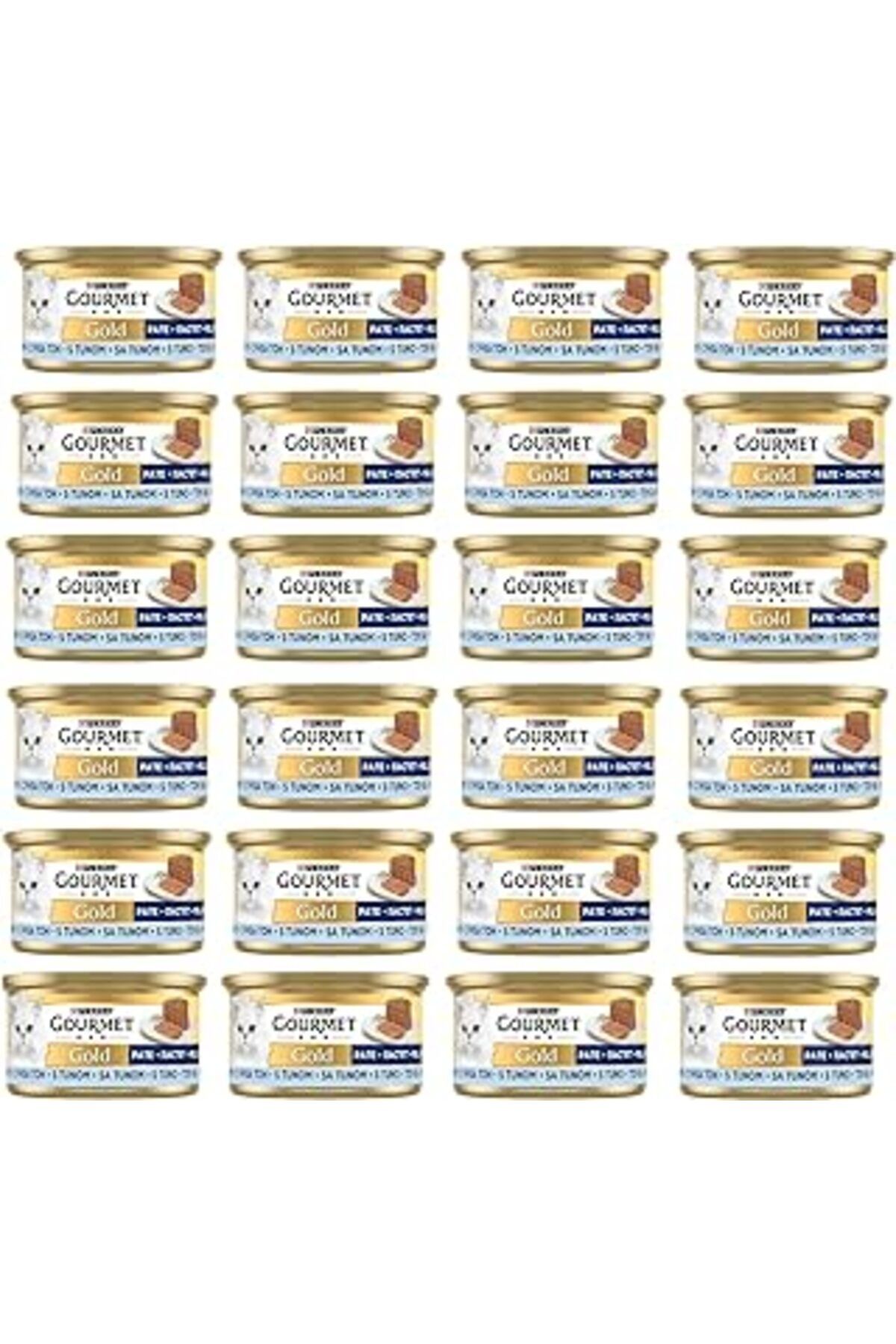 Genel Markalar Gourmet Kıyılmış Ton Balıklı Yaş Kedi Sı, Yetişkin Kediler (24 X 85 Gr)