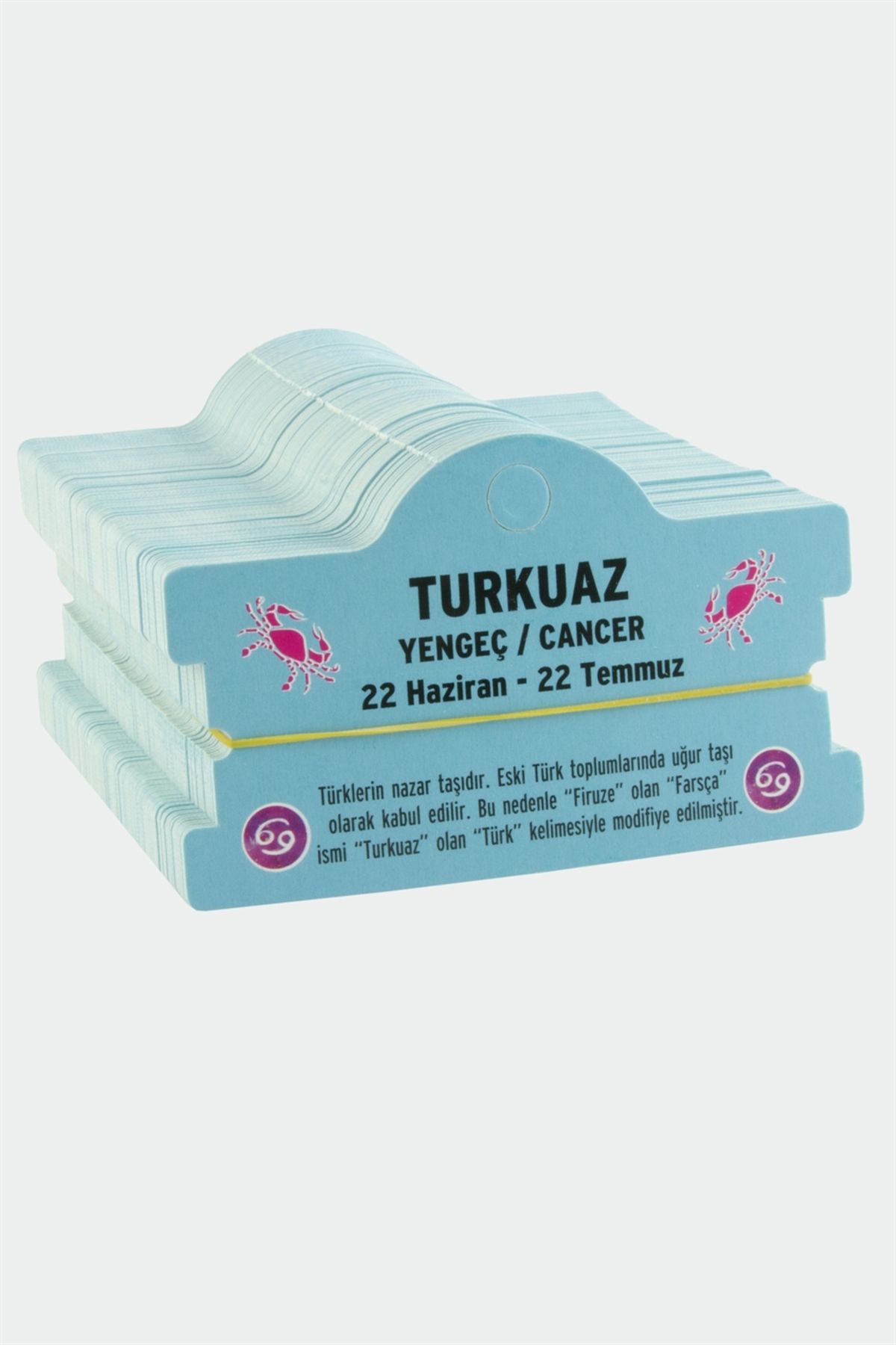 feryal Turkuaz & Yengeç Burç Bileklik Kartı