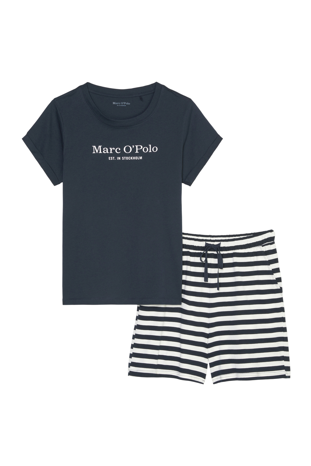 Marc O'Polo-Pyjama Mix & Match Cotton Schlafanzug Schlafmode Bequem 5