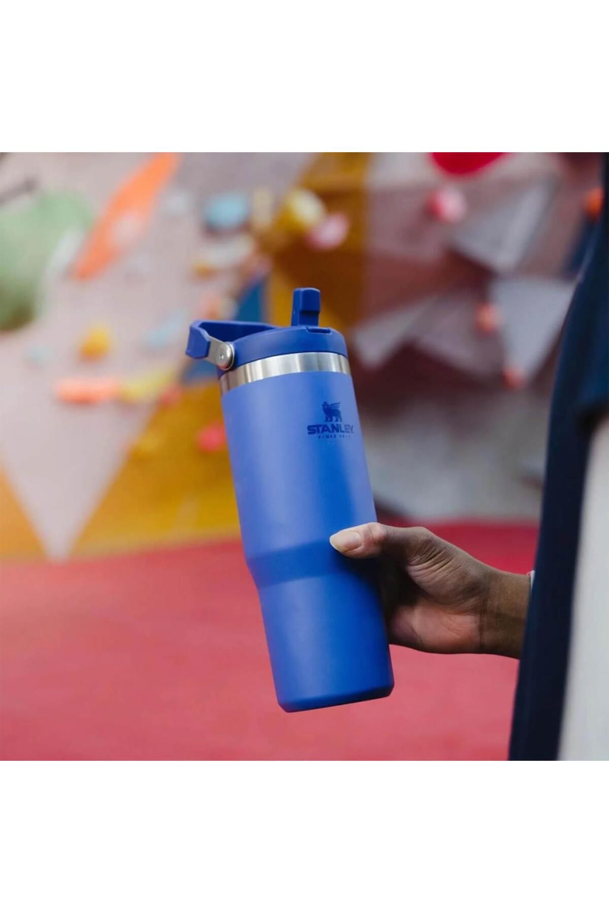 Stanley-The Iceflow Flip Straw Thermos Cup with Straw 0.89 Lt 5