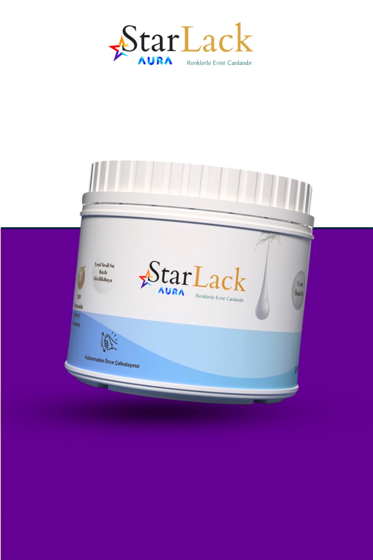 starlack Aura 500ml Akrilik Su Bazlı Hobi Dönüşüm Boyası