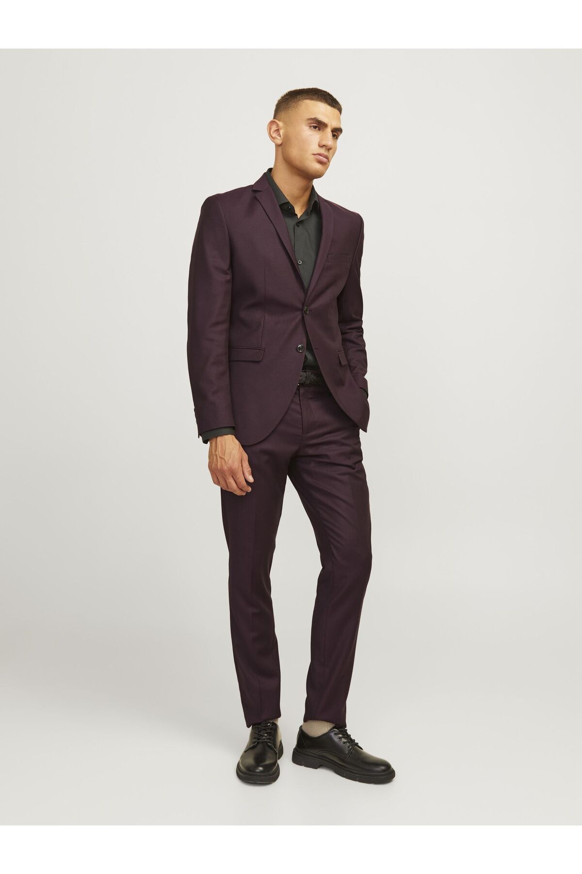 Jack & Jones-Einreihiger Blazer und Hose JPRSOLARIS Super Slim Fit Anzug 5