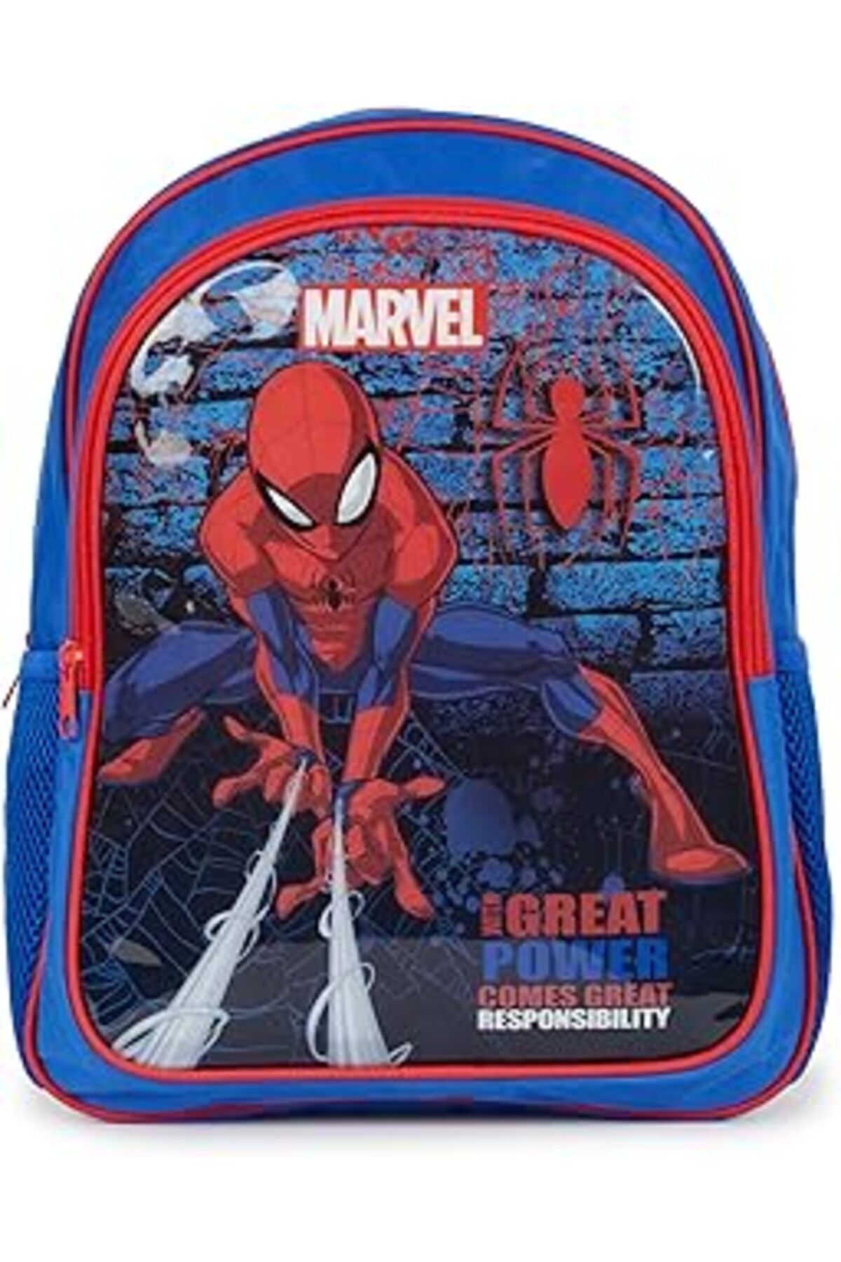 ZUHUDİ Erkek Erkek Spiderman Sırt Çantası, Mavi, Tek Beden