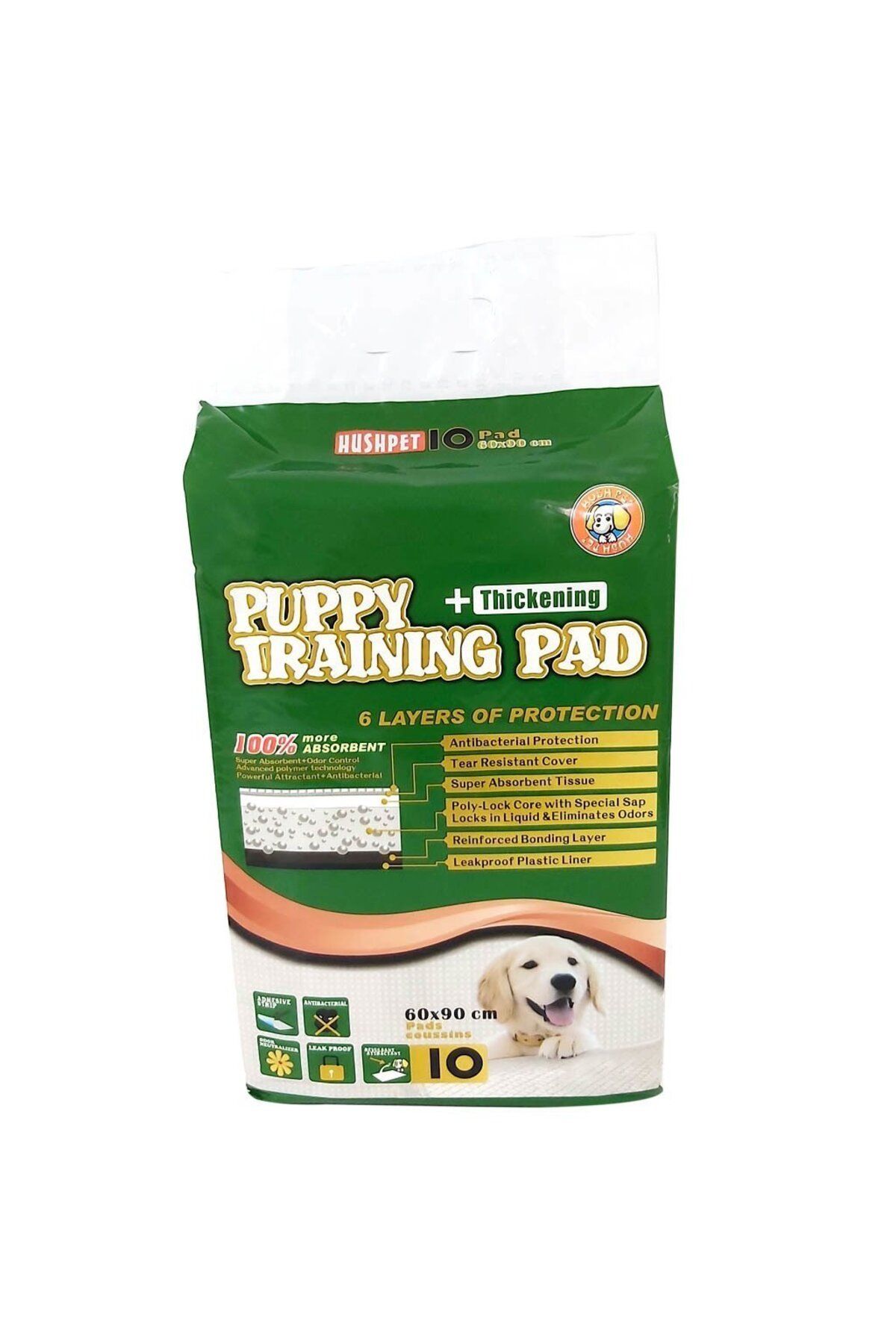 Hushpet Diapers Puppy Training Pedi 60X90 Cm 10'Lu