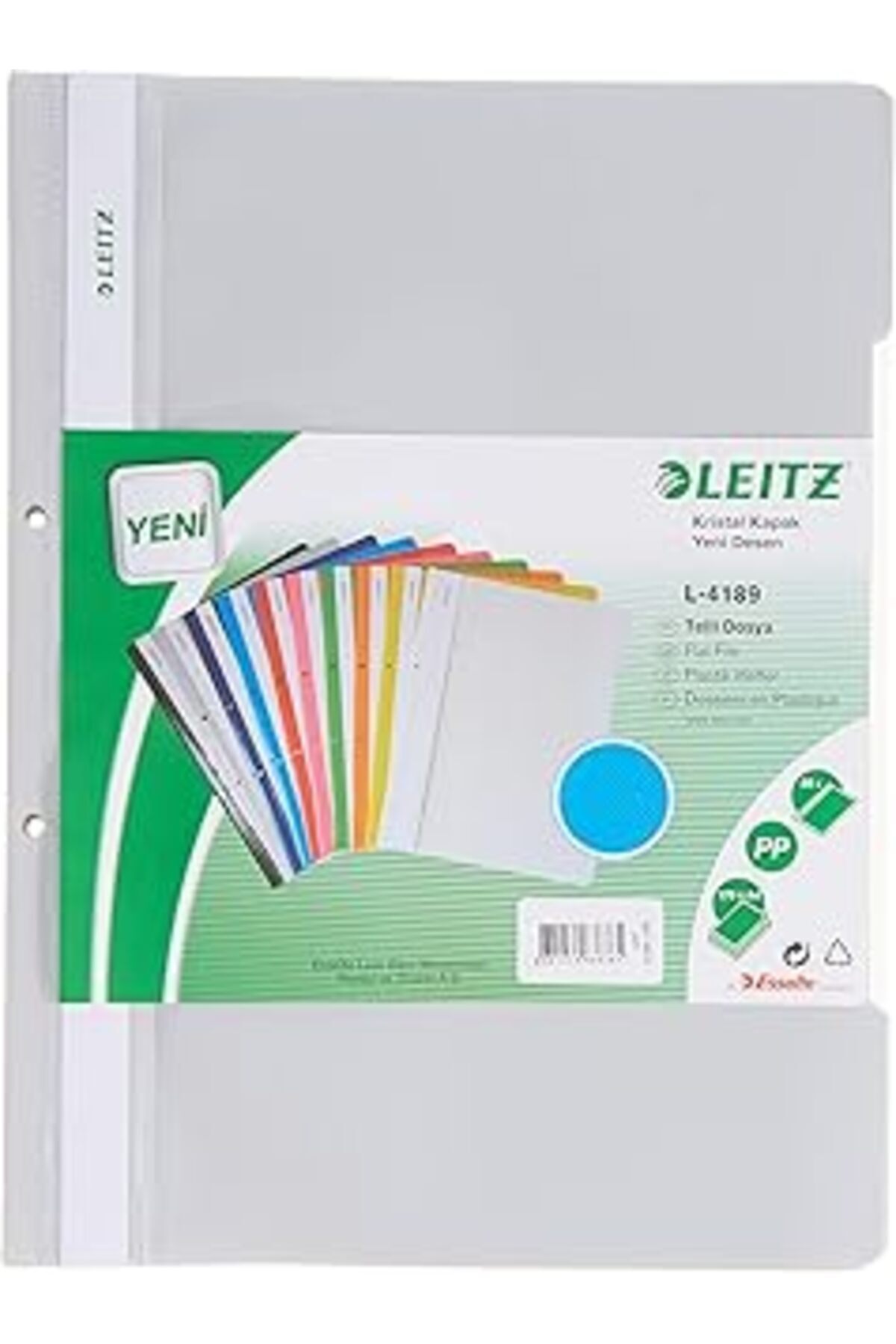 Leitz 41891085 Telli Dosya Gri 50'li