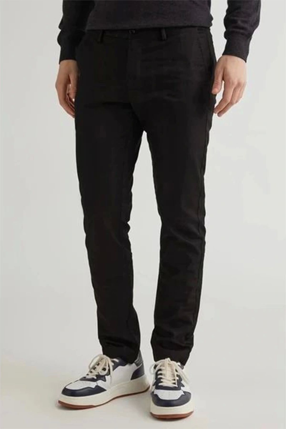 Gant-Men's Black Slim Fit Trousers 3