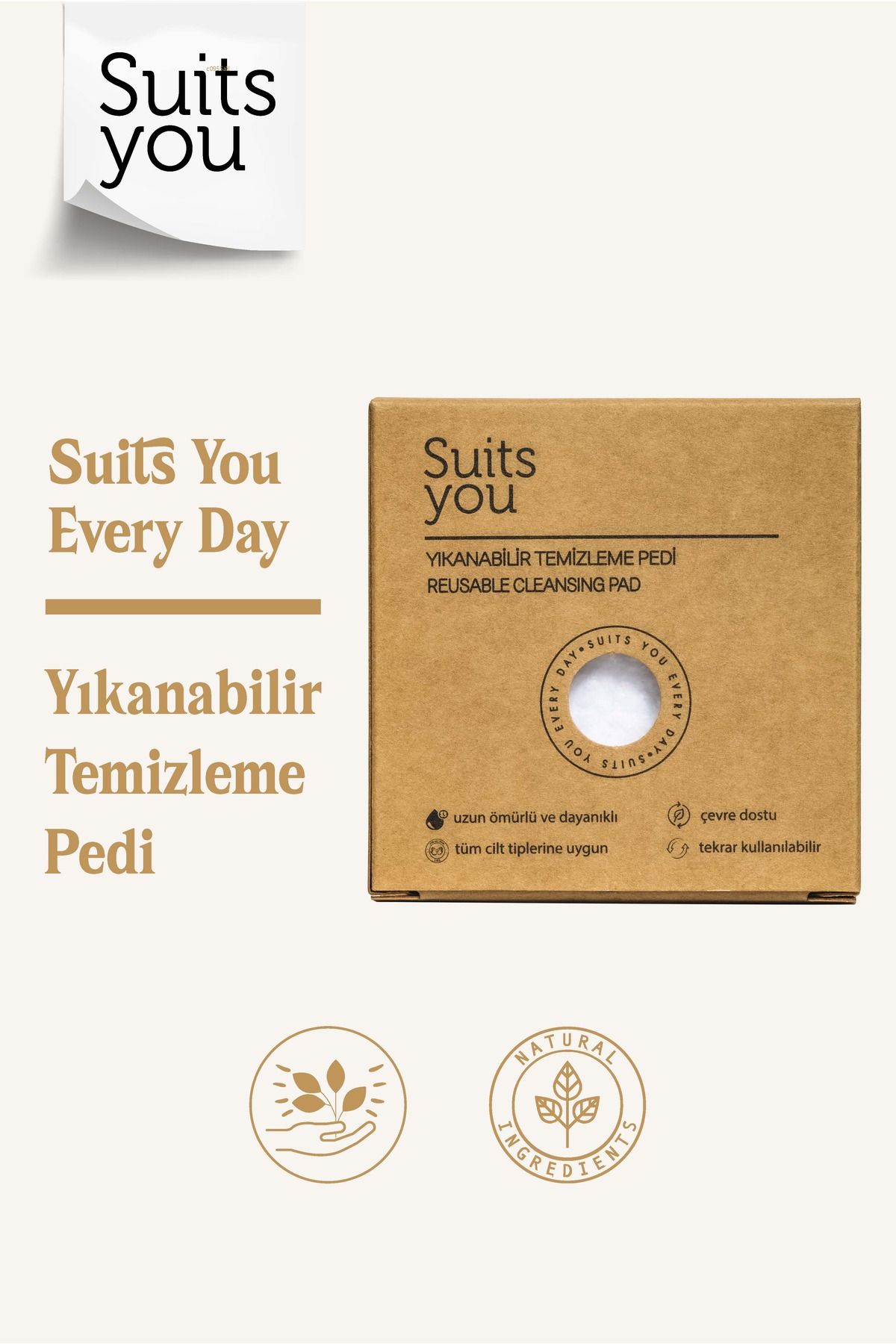 Suits you Yıkanabilir Temizleme Pedi - Reusable Cleansing Pad (2 ADET)