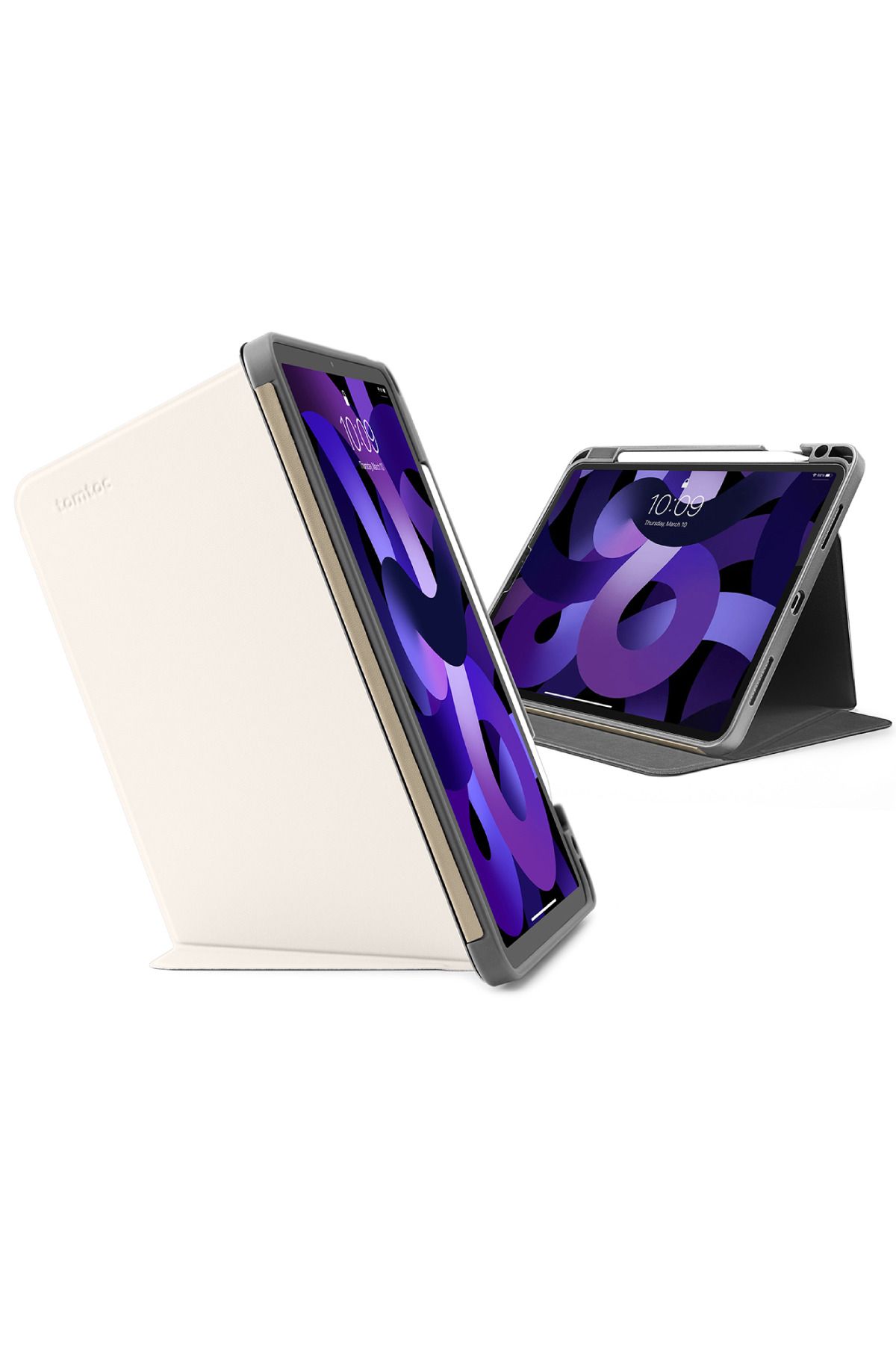 کاور تبلت سفید B50 10.9 11 INC 3 مرحله IPAD CASE Tomtoc