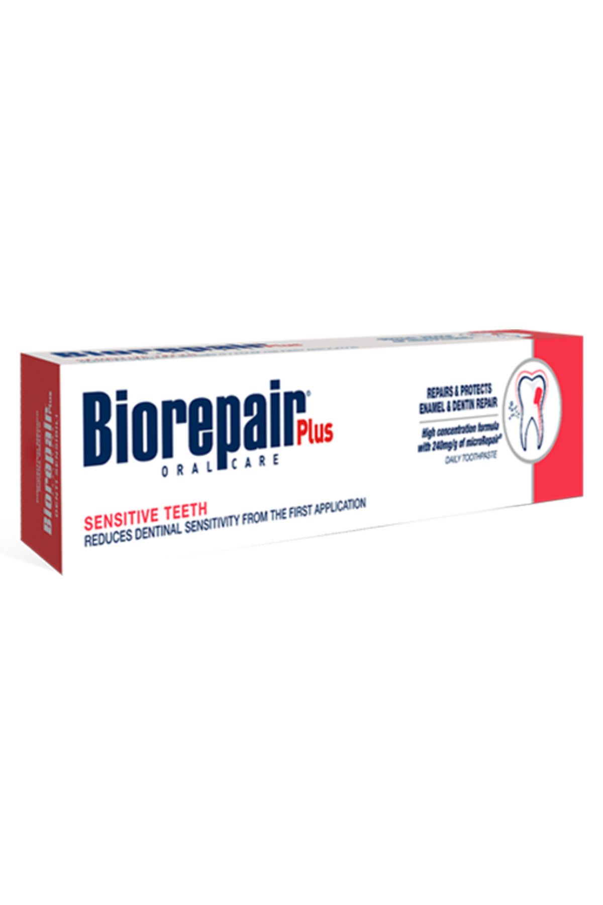 Biorepair-Plus T.p 75ml Sensitive Teeth (8860) --- بيوريبير بلص معجون اسنان 75 مل حماية 1
