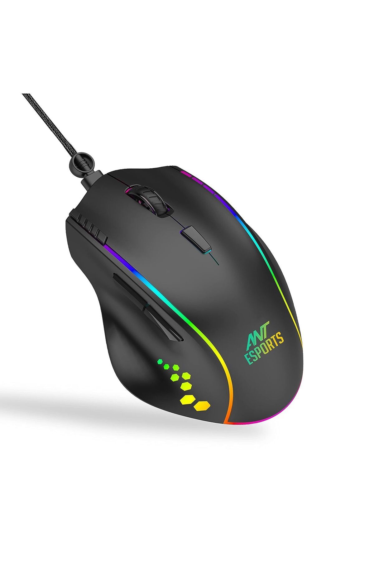 Ant Esports-Gm600 Rgb Wired Gaming Mouse | 7200 Dpi, 7 Buttons, Programmable, Rgb Lights 4