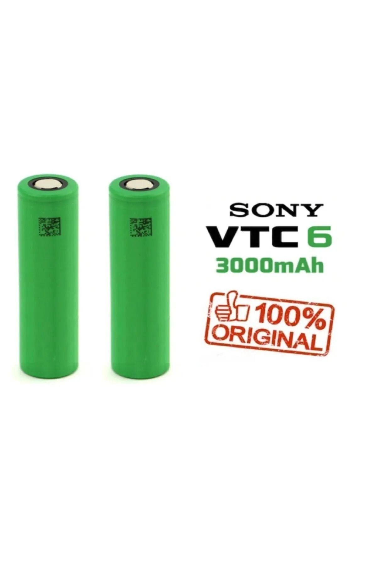 MURATA Vtc6 3.7v 3000mah Lion Şarjlı Pil 2'li