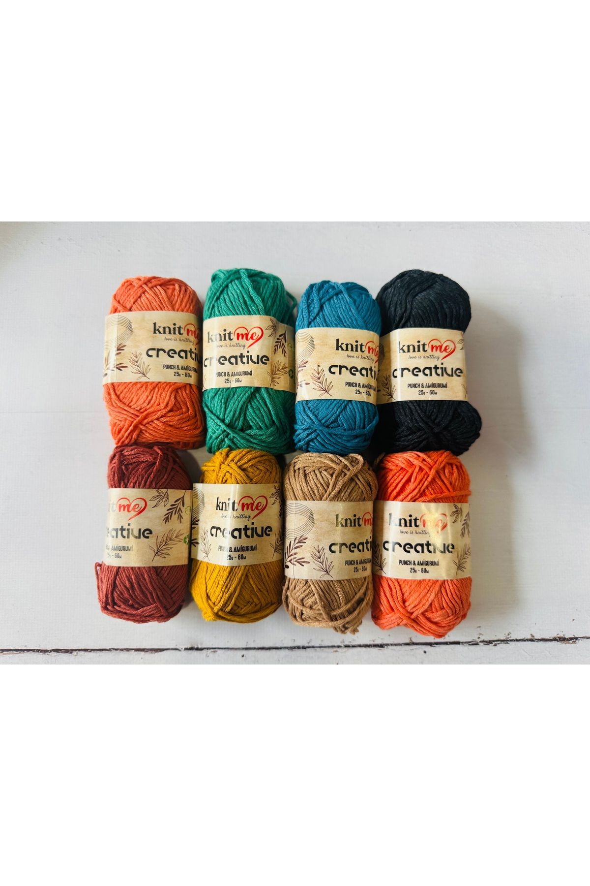 knitme Creative Punch Ve El Örgü Ipi (10 ADET 25 GR)