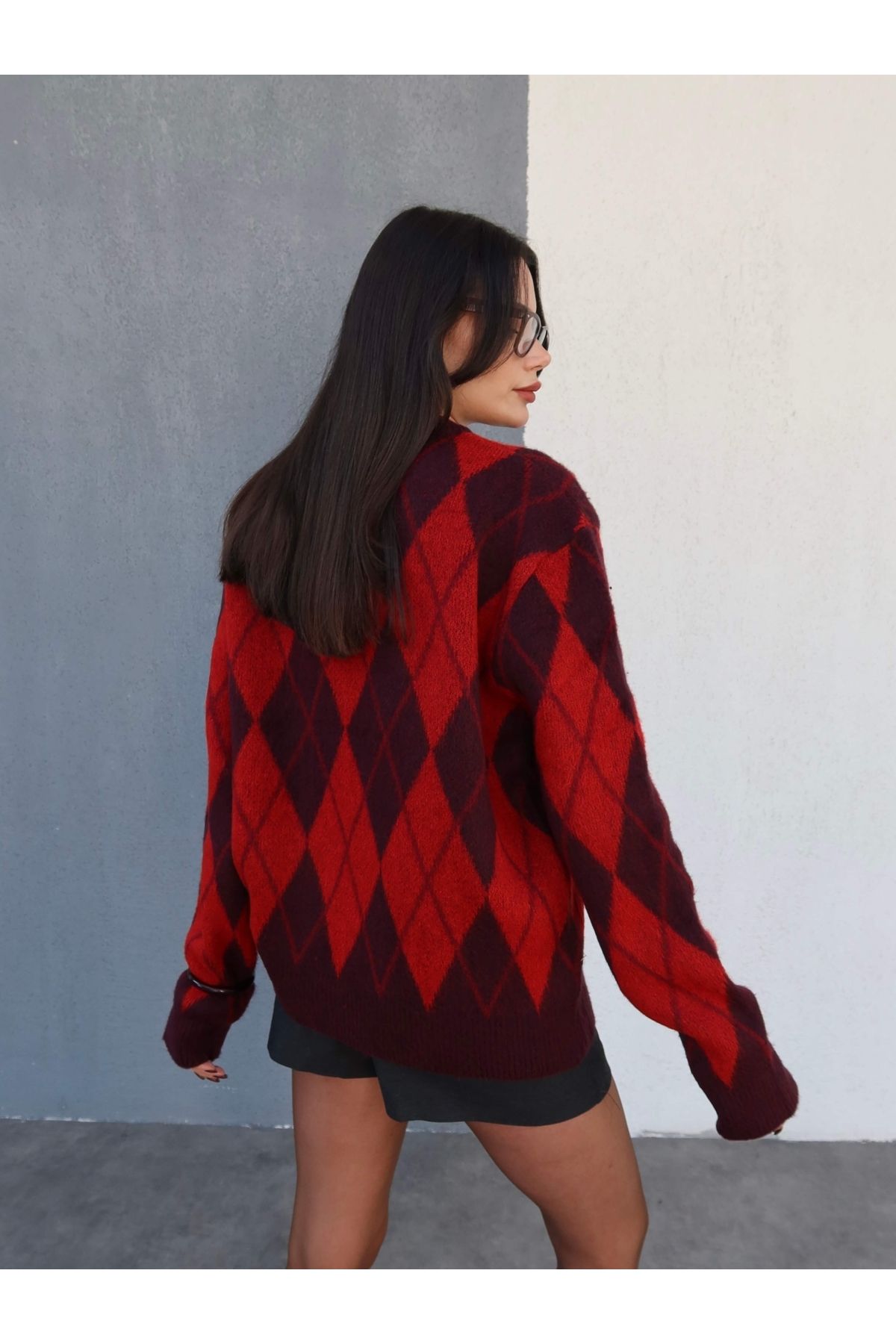 ESRAHELVACI-Rectangular Pattern Sweater 5