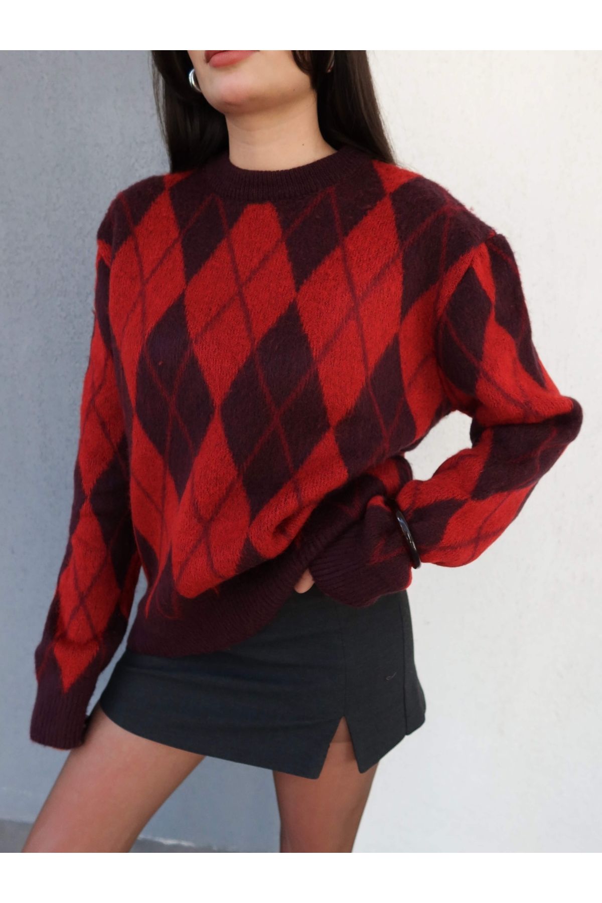ESRAHELVACI-Rectangular Pattern Sweater 3