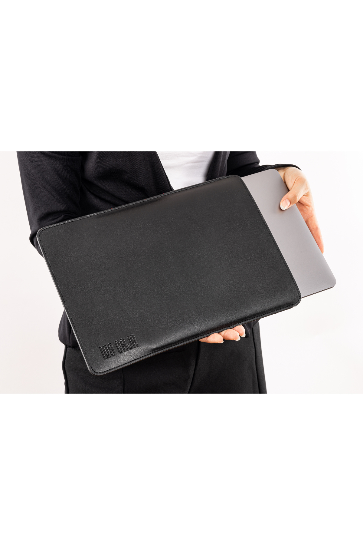 LOS CAJA  Laptop Kılıfı ,14 inç, Macbok Kılıfı, Vegan Deri, Su Itici Özellikli, Notebook Laptop Çantası - Görsel 4