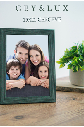 Ceylux Yeşil Ahşap Çerçeve 15x21