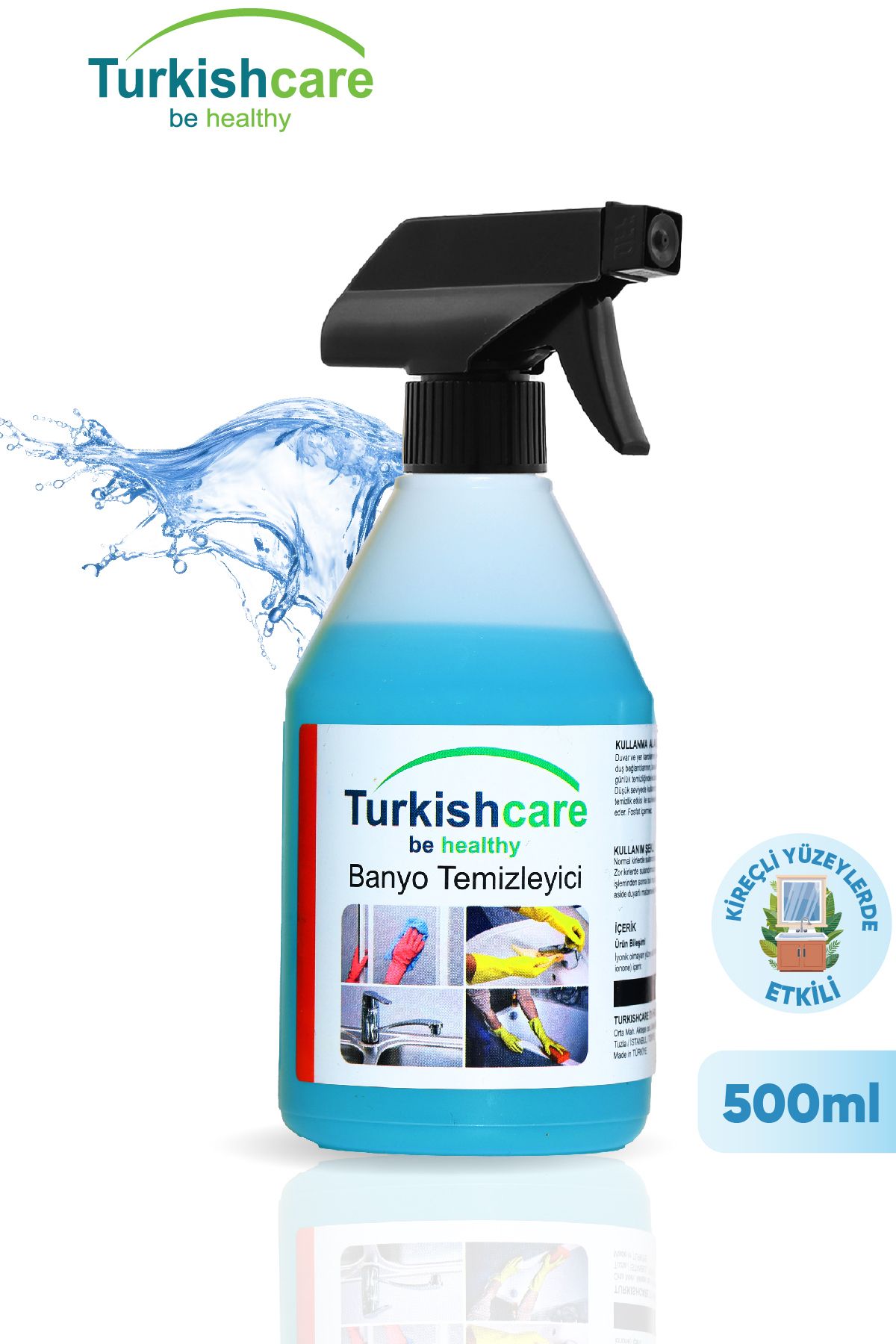 Turkishcare Armatür, Banyo Ve Kireç Sökücü Temizleyici Sprey 500 ml