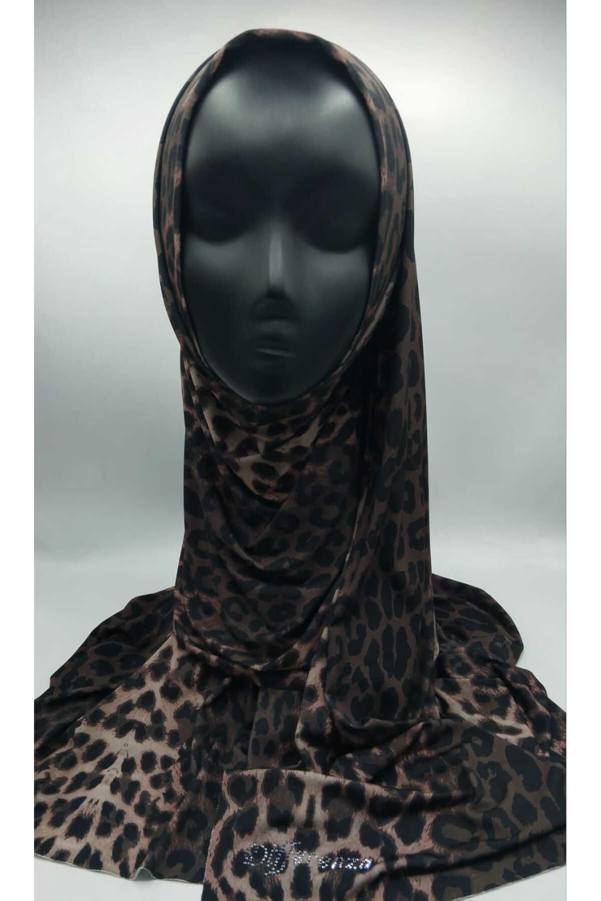 Differenza-Leopard Print Sandy Shawl - Brown Color 2