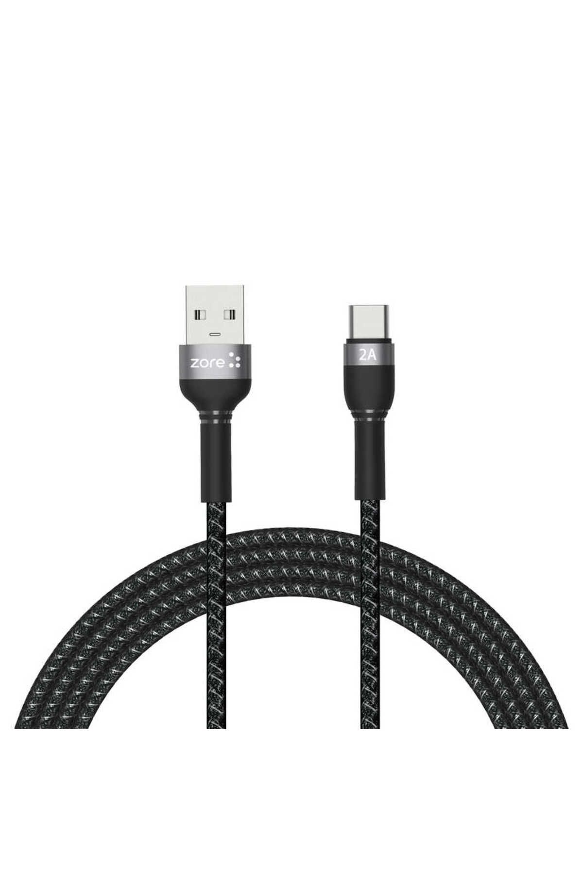 szr store Siyah Shira Serisi Type-c Usb Kablo 2 Metre-Zore