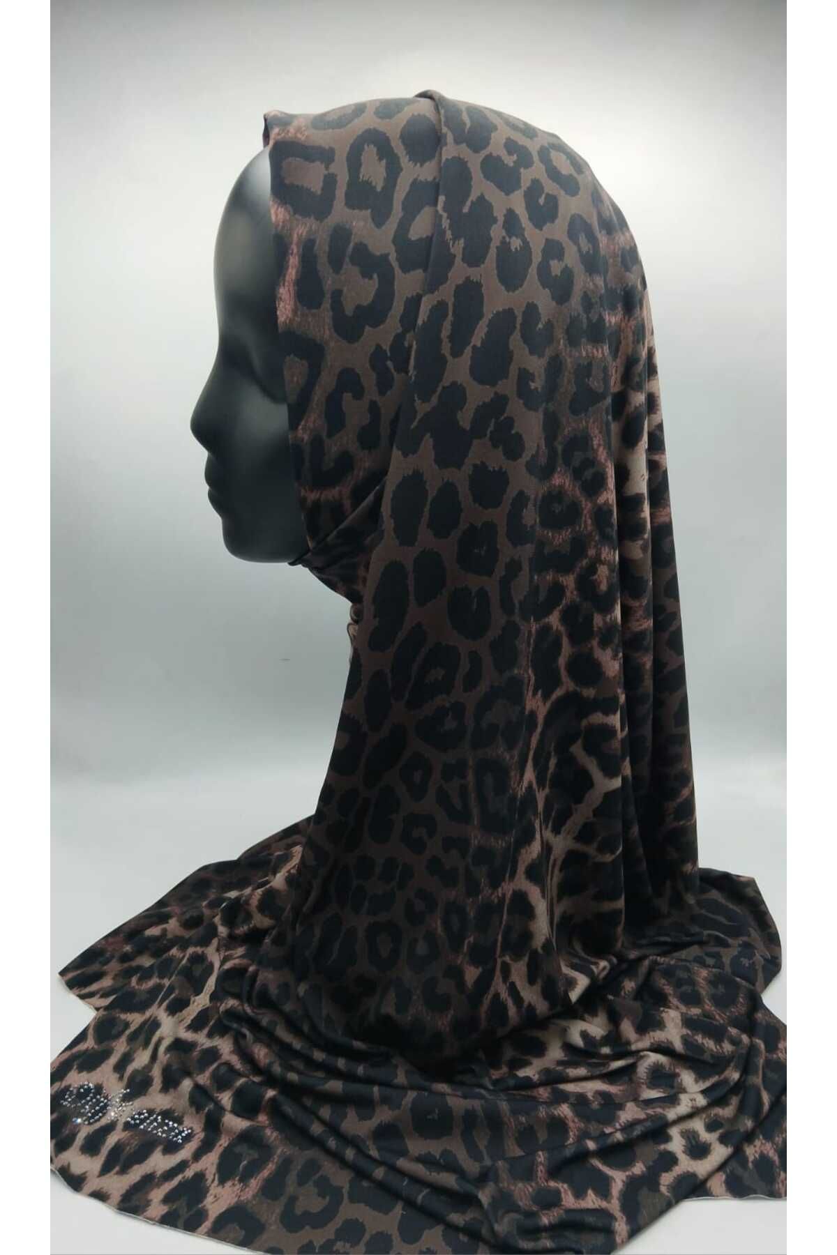 Differenza-Leopard Print Sandy Shawl - Brown Color 3
