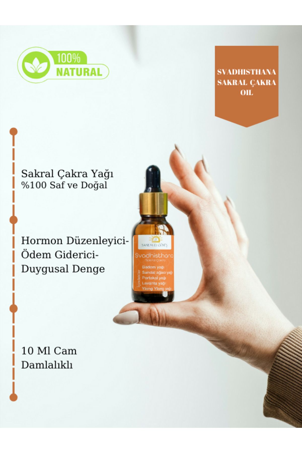 Butik Duygusal Denge Sakral Çakra Aromaterapi Yağı