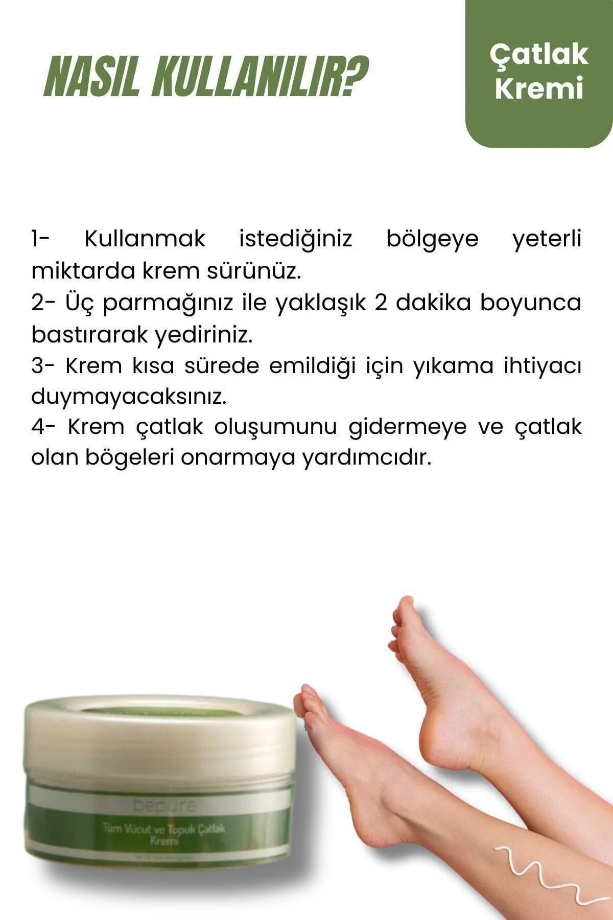 کرم ترک پوستی کرمی خورده پاشنه پا به جلوگیری از تشکیل 50 میل کمک می کند Bepure