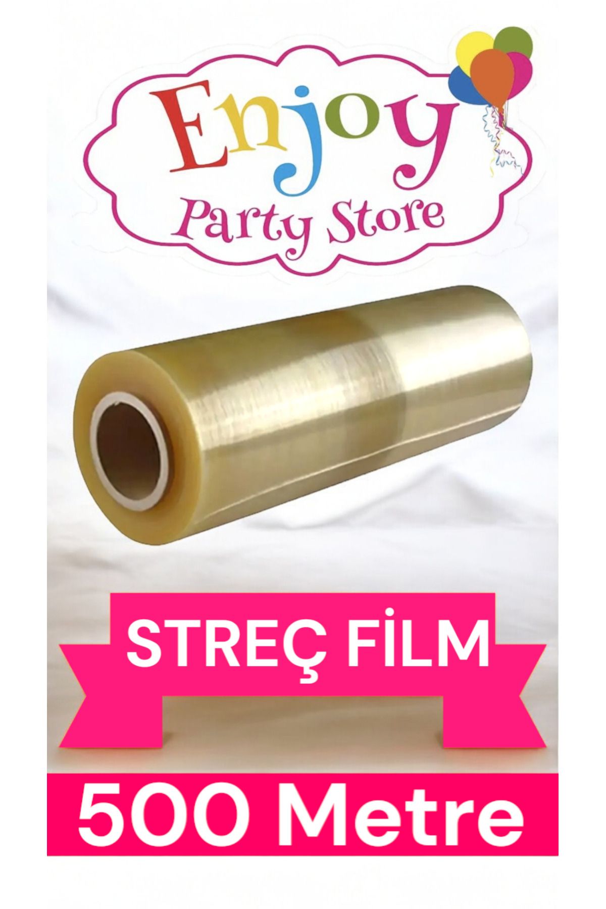 Enjoy Party Store 500 Metre*30cm Gida Strec Film Yemekciler,cig Kofteciler ve sarkuteriler icin 1.kalite süper esnek