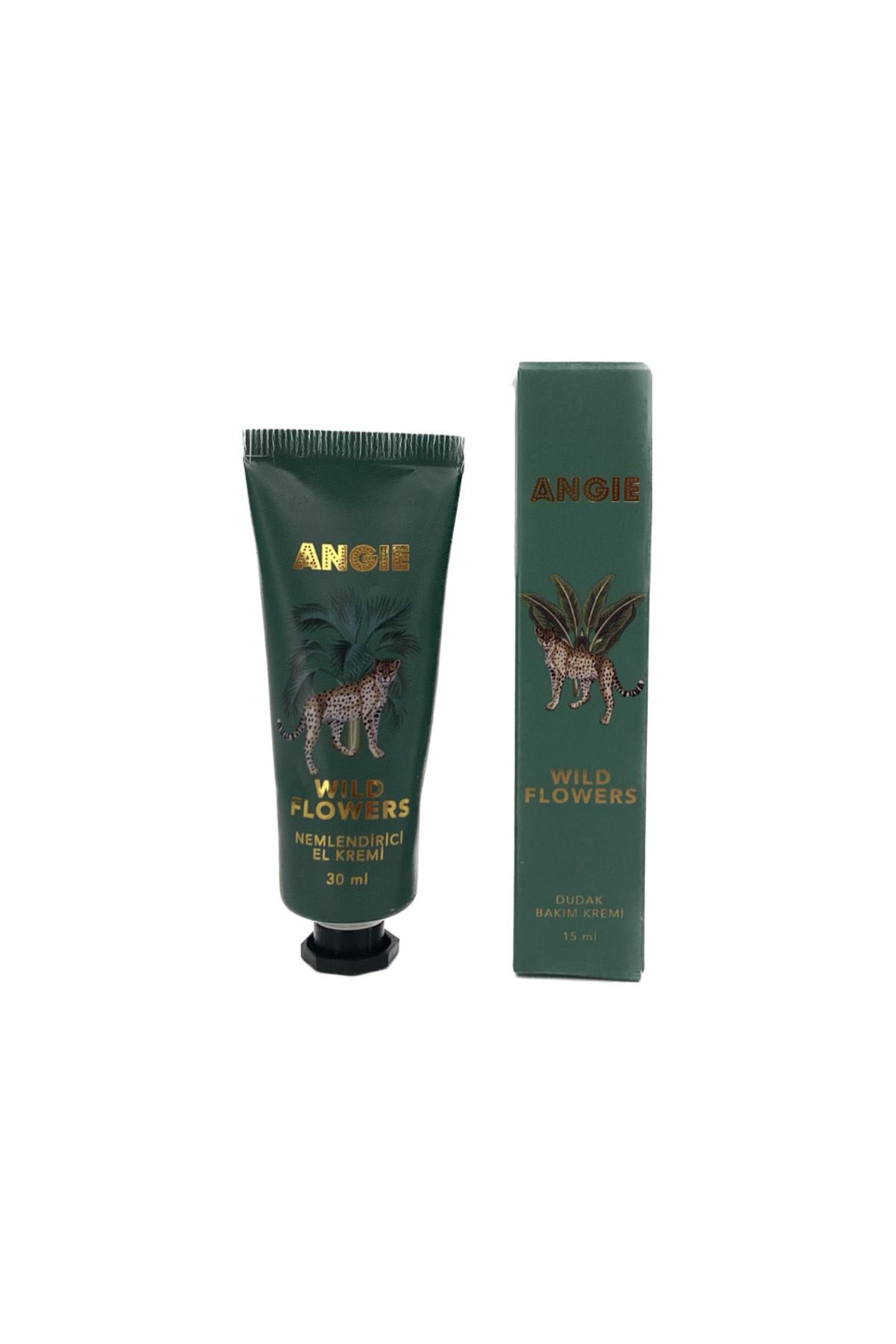 Angie Wild Flowers (Nemlendirici El Kremi - Dudak Bakım Kremi) 30ml+15ml