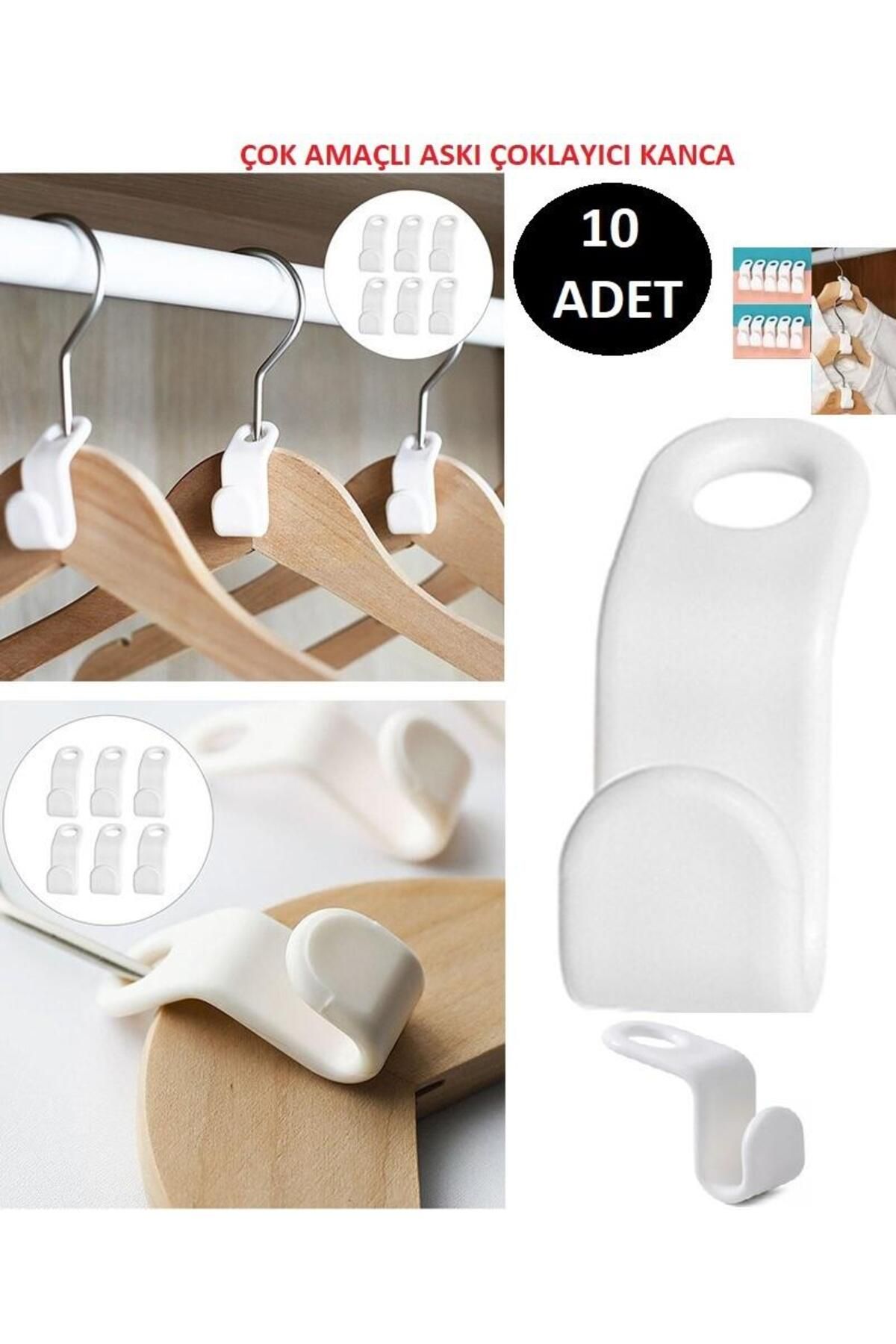 optana-10Pcs Multi-Purpose Hook Organizing Set - Hanger Multiplexer, Closet Wardrobe Organizer 2