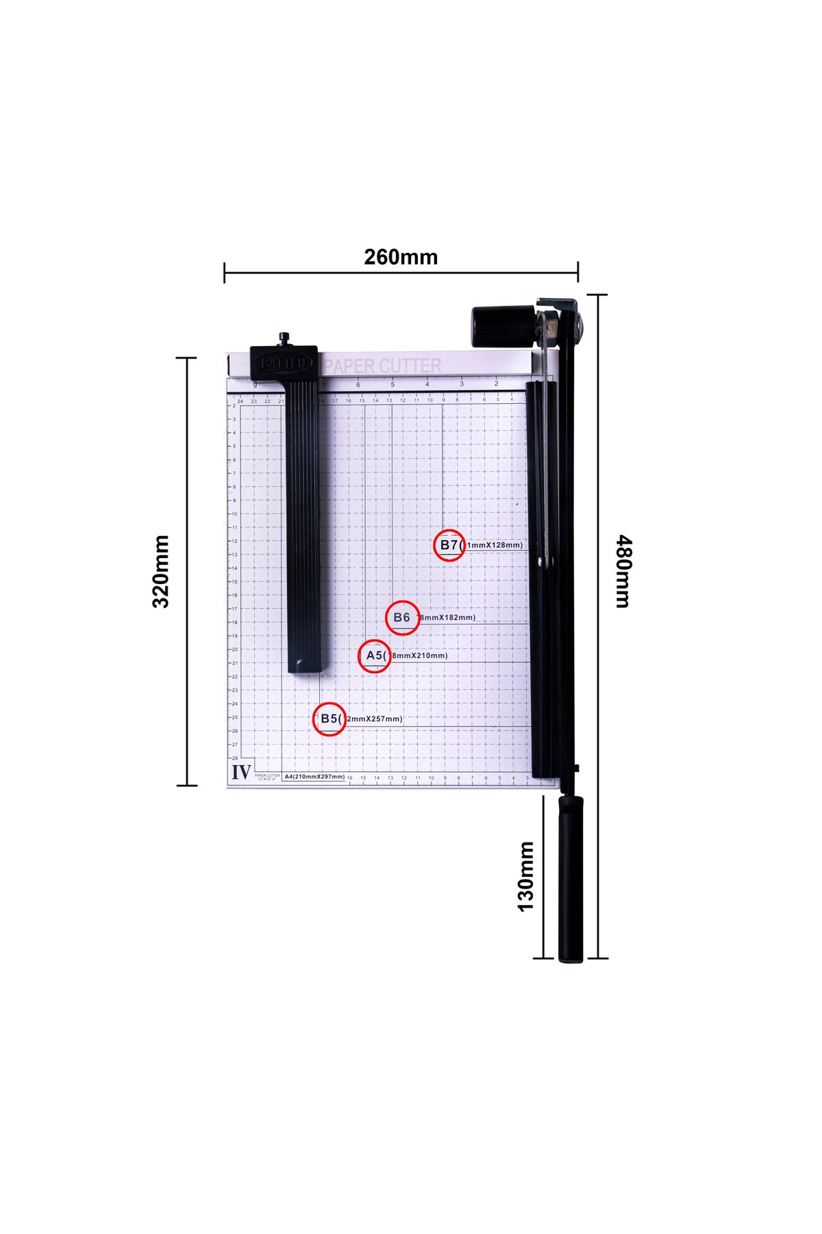 Goldpix-A4 Table Trimmer Paper Cutting Machine with Metal Sleeves 6