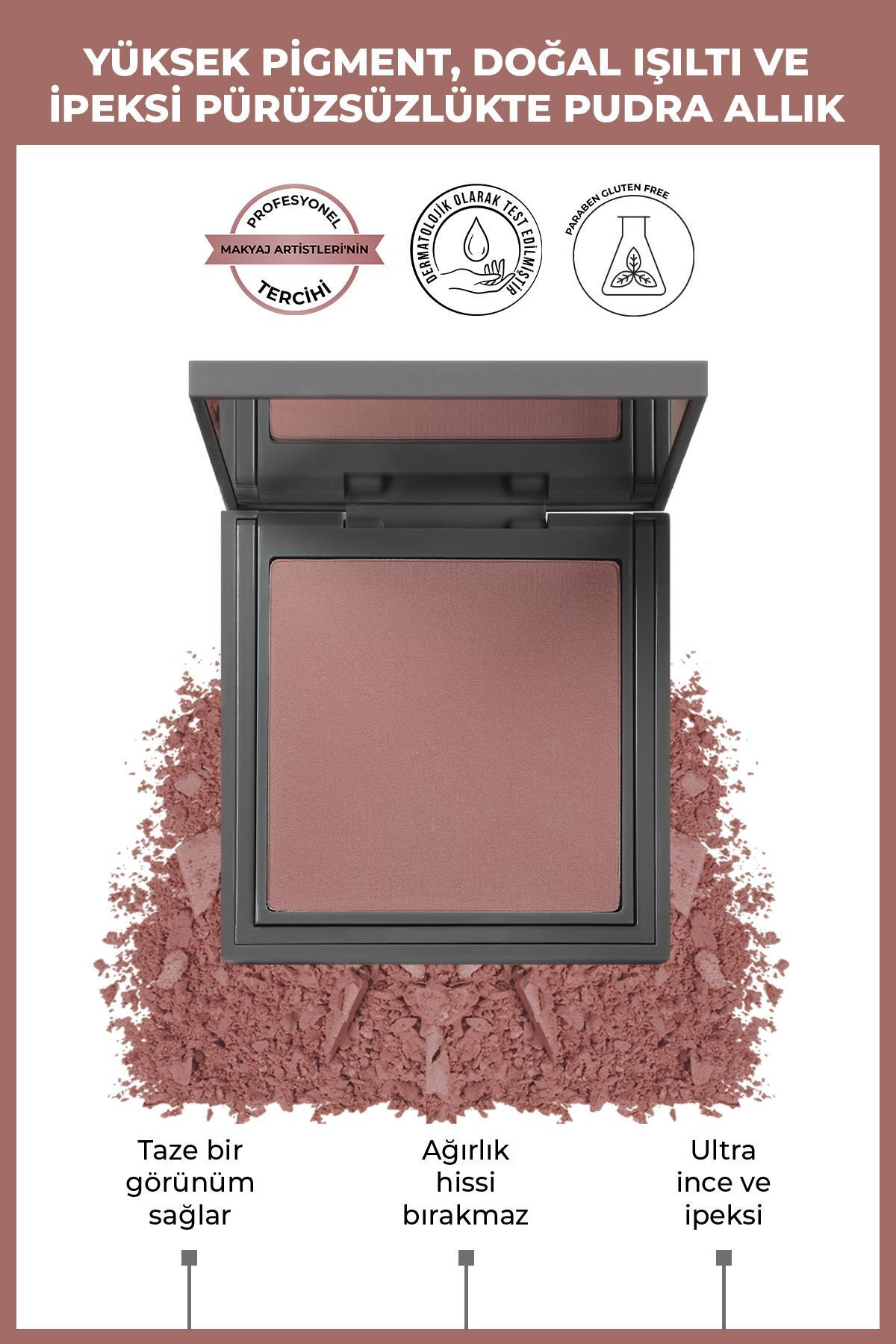 İpeksi Allık - Powder Blush 101 Nude Pink — صورتی AABLUSHPW01 — تصویر 3 از 7
