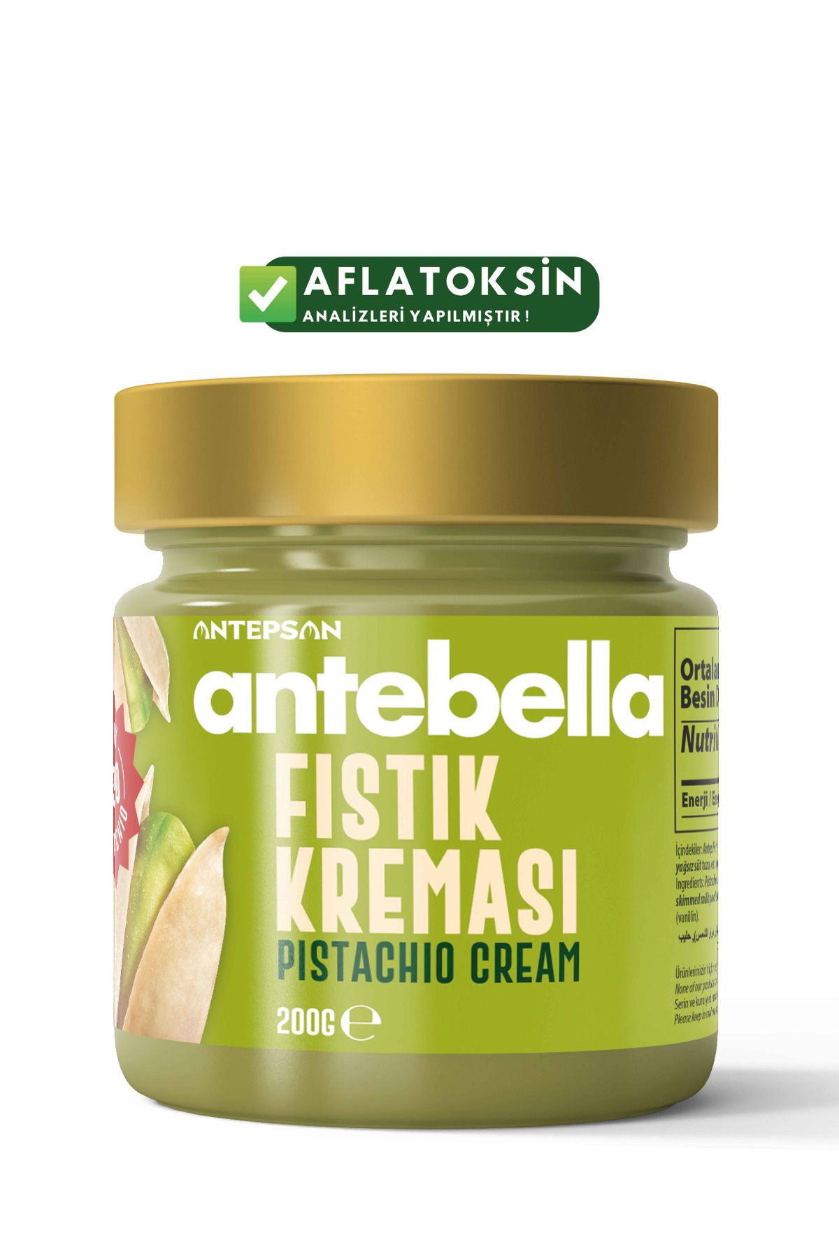 Antebella Antep Fıstık Kreması 200 G - Antep Fıstığı Kreması