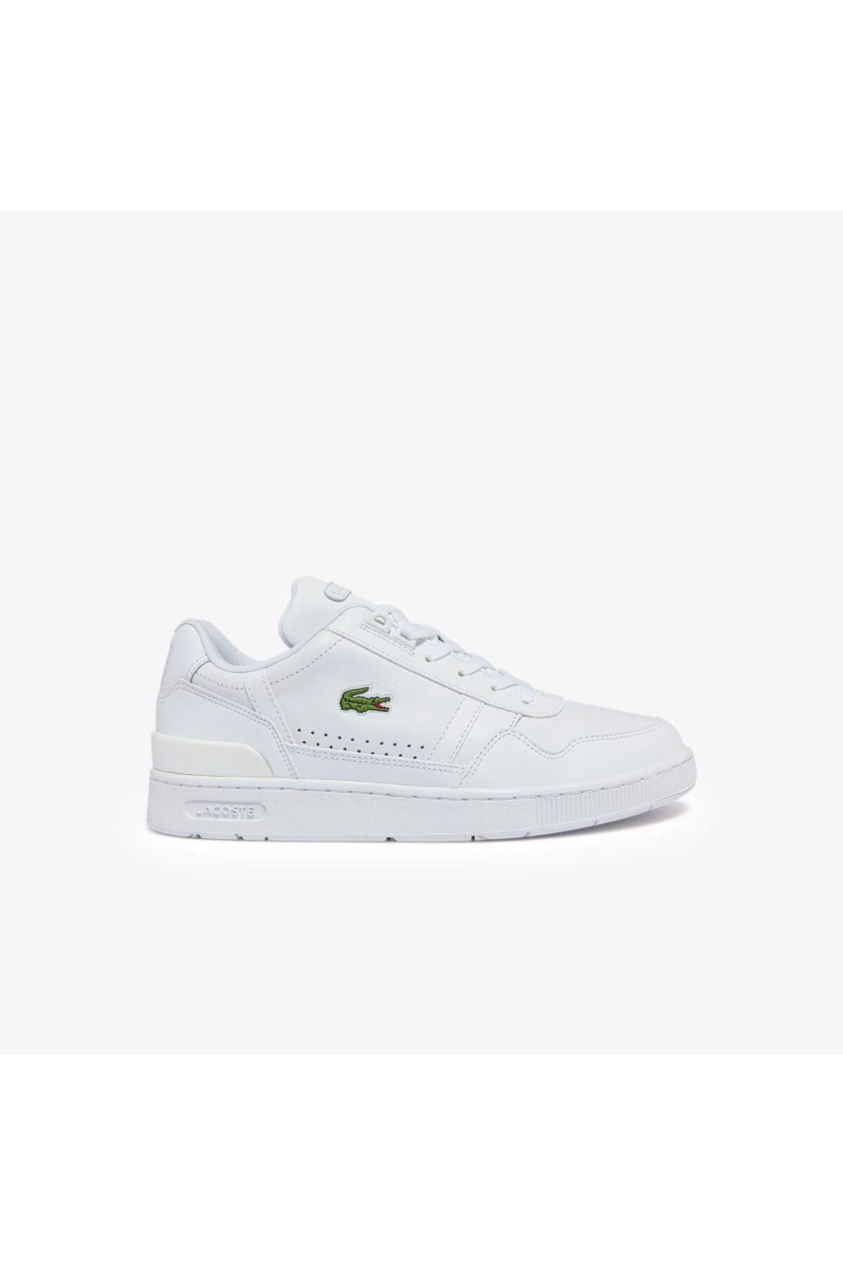 Lacoste 743SMA0023-BEY T Clip Erkek Beyaz Sneaker 1 Numara Dar Kalıp