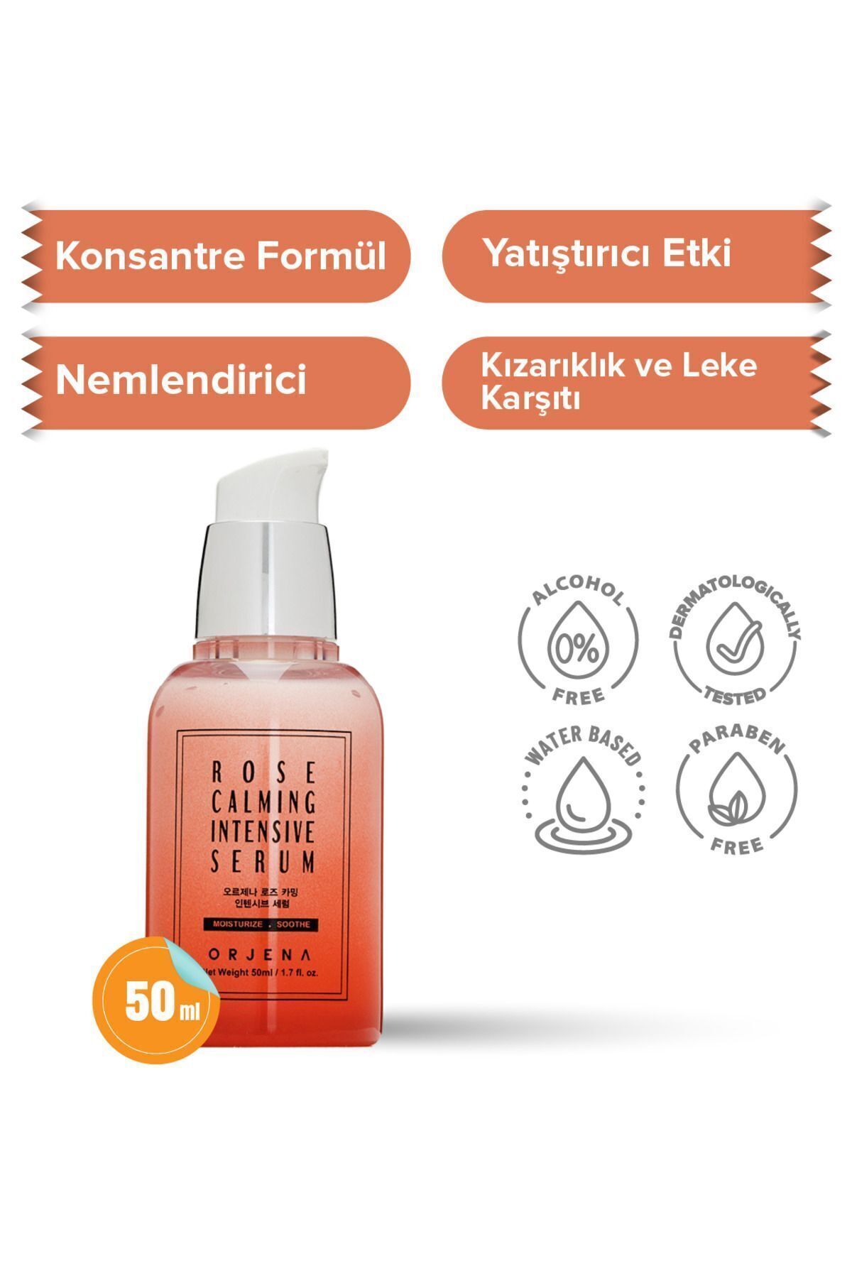 Orjena Rose Calming Intensive Serum-nemlendirici Sakinleştirici