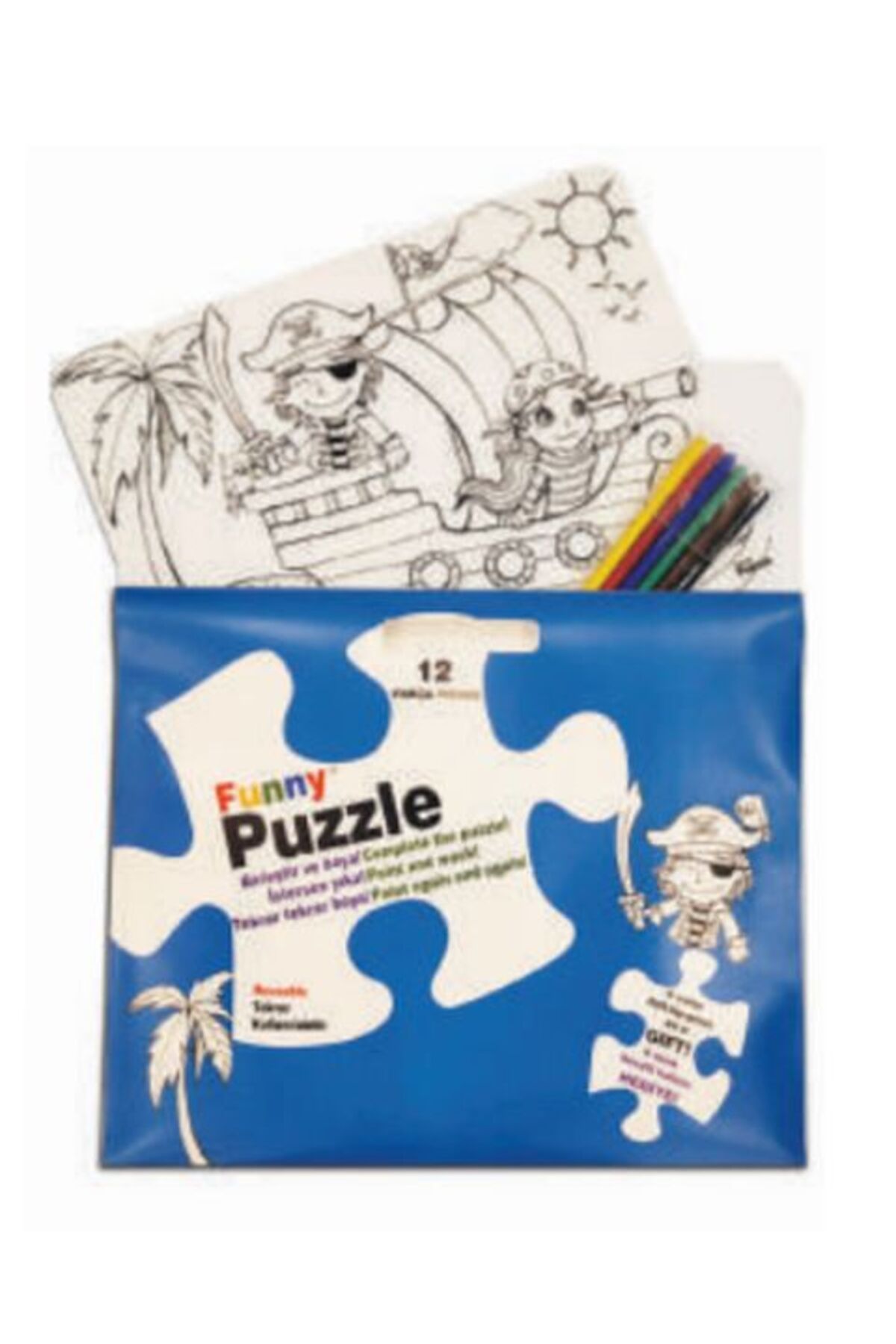 Destek Yayınları Funny Mat Puzzle - Korsan Adası 30x40cm
