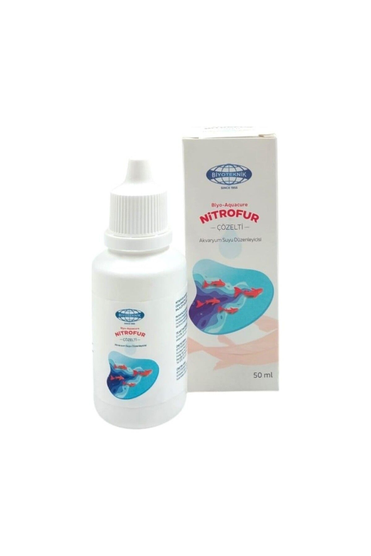 Funny Fish Biyoteknik Nitrofur Akvaryum Suyu Düzenleyici 50 ml